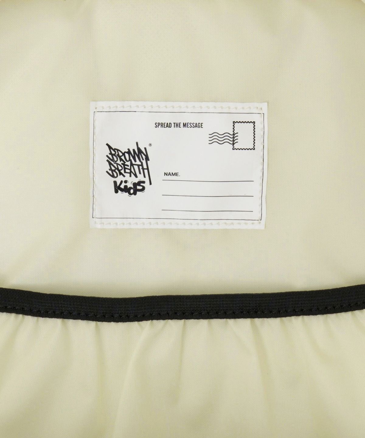 브라운브레스 키즈(BROWNBREATH KIDS) KIDS BIG TAG BACKPACK - CREAM