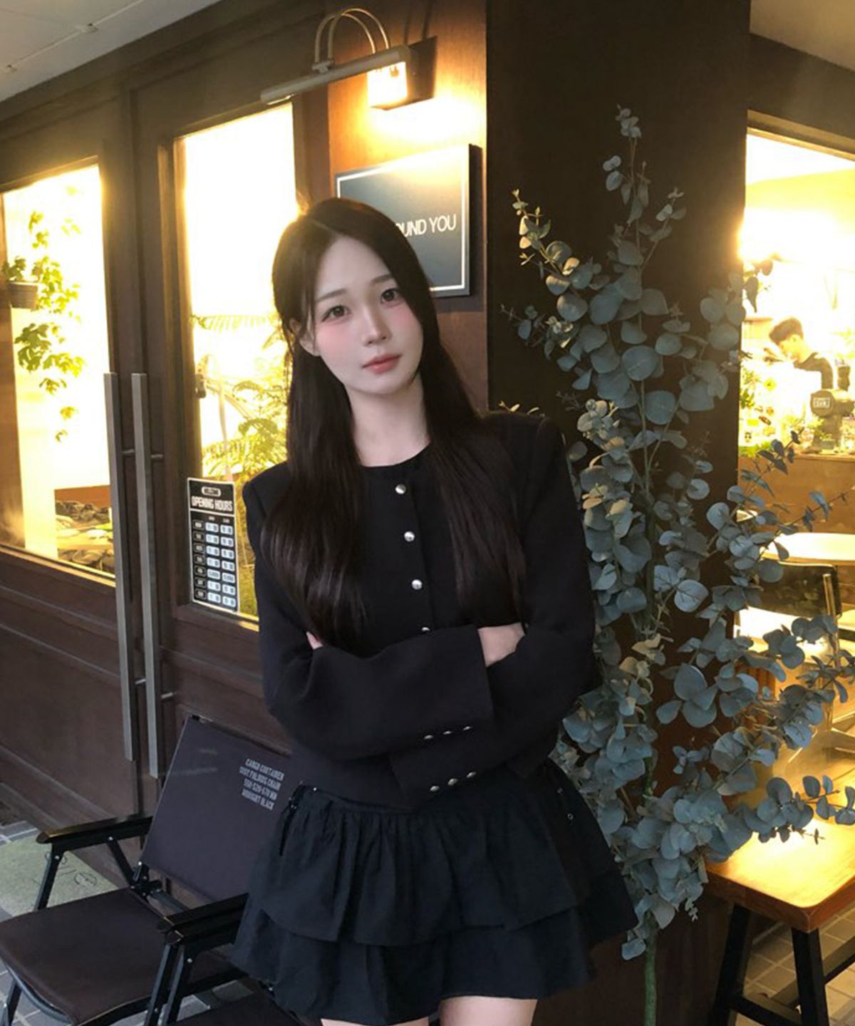 미쏘(MIXXO) 스냅여밈 자켓_MIWJKG331B