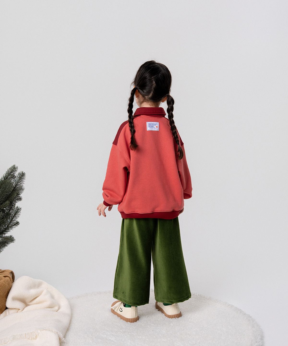 클래씨메이트(CLASSYMATE) 골덴 와이드 팬츠, 올리브