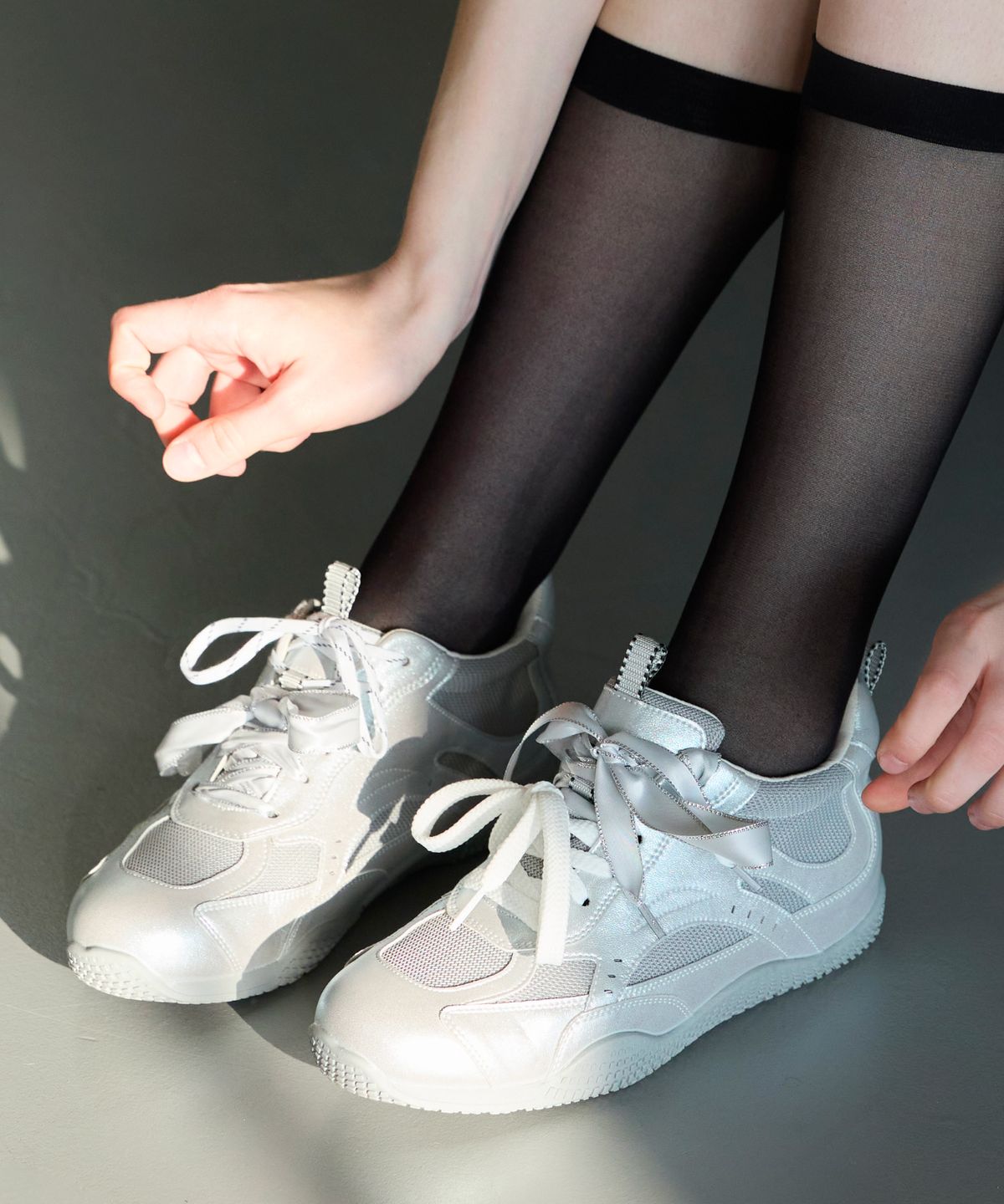세인트새틴(SAINTSATIN) 에트 러버솔 키높이 스니커즈 3color
