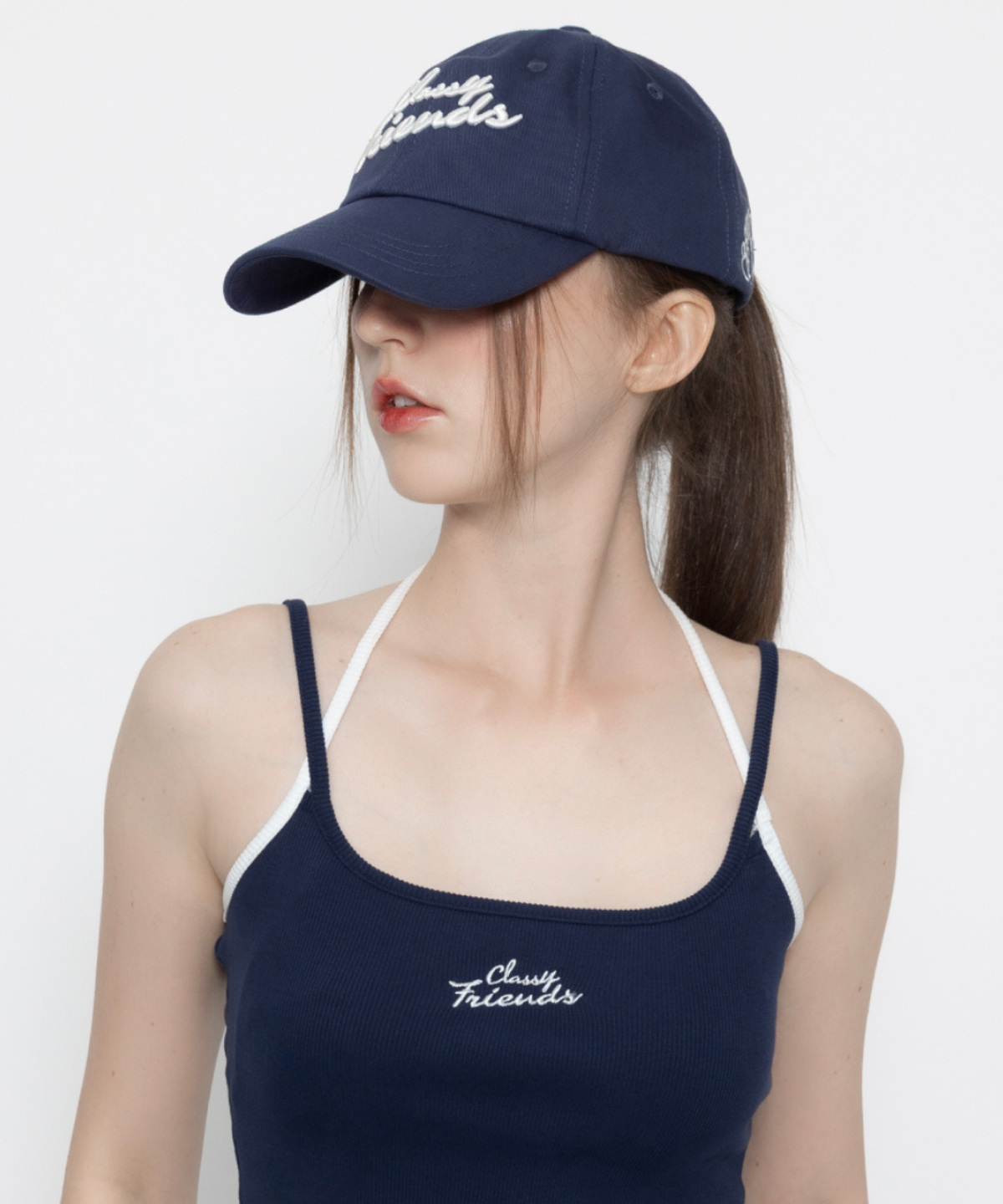클래씨클럽(CLASSY CLUB) 프렌드십 캡 (Navy)