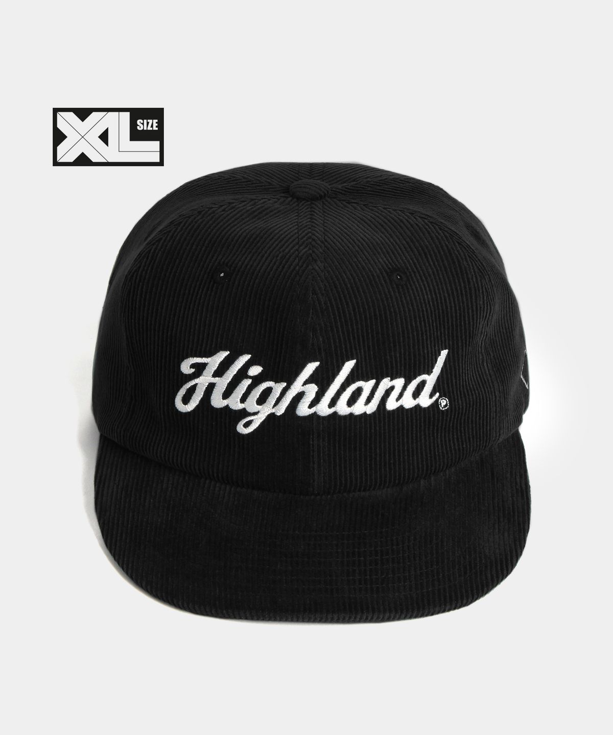 플래토(PLATEAU) 빅사이즈 코듀로이캡 XL HIGH CODU CAP BLACK