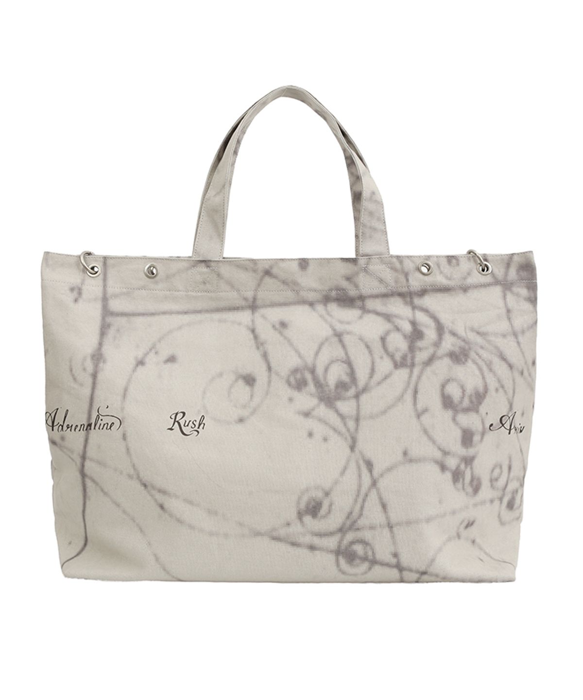 어니브(ANIV) PIERCING EYELET BOSTON BAG WHITE