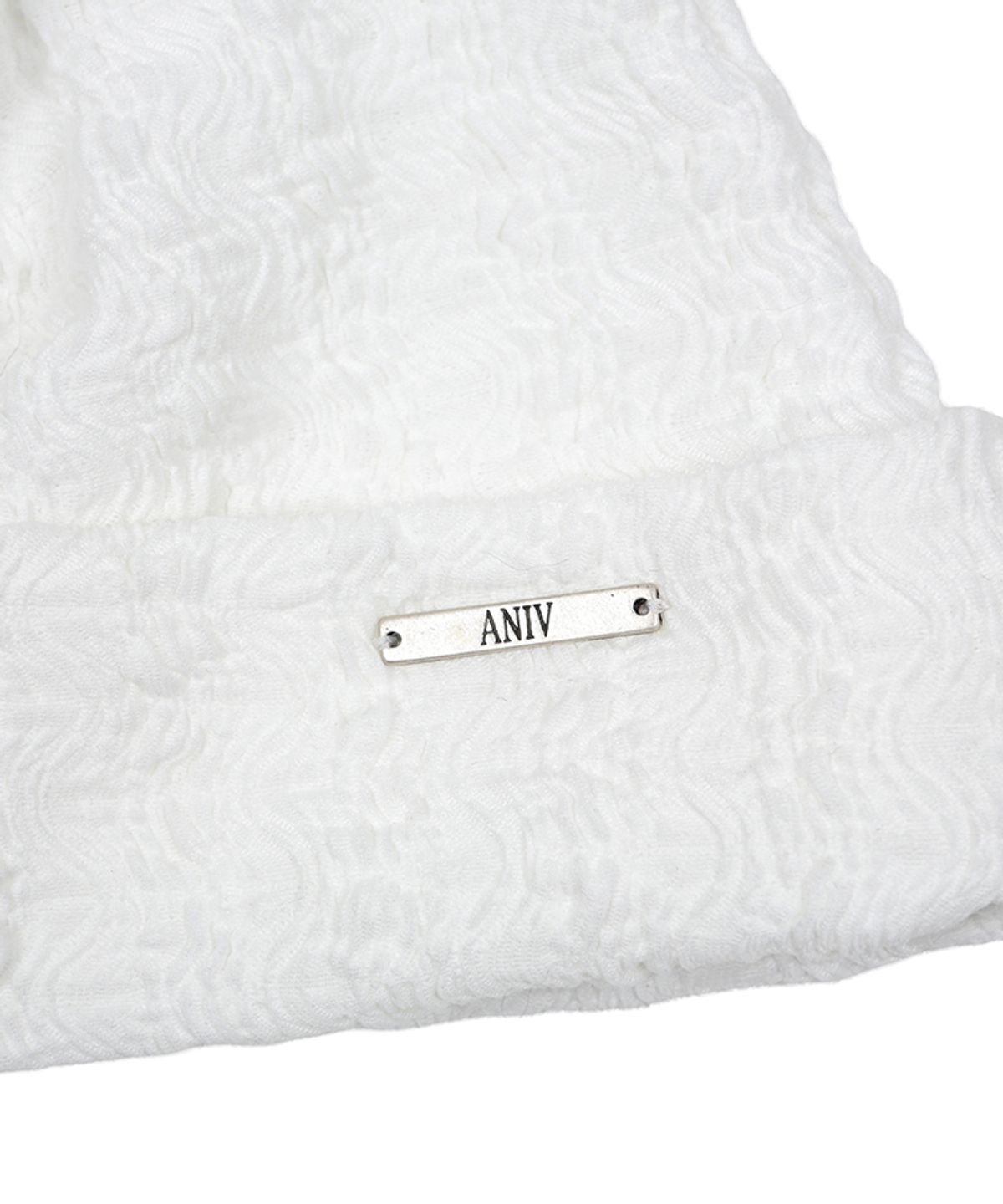 어니브(ANIV) SIMPLE LACE BEANIE WHITE