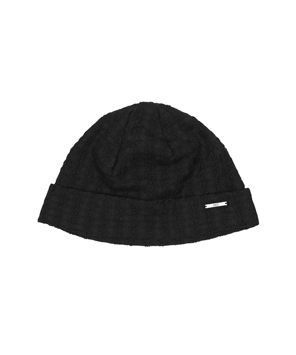어니브(ANIV) SIMPLE LACE BEANIE BLACK