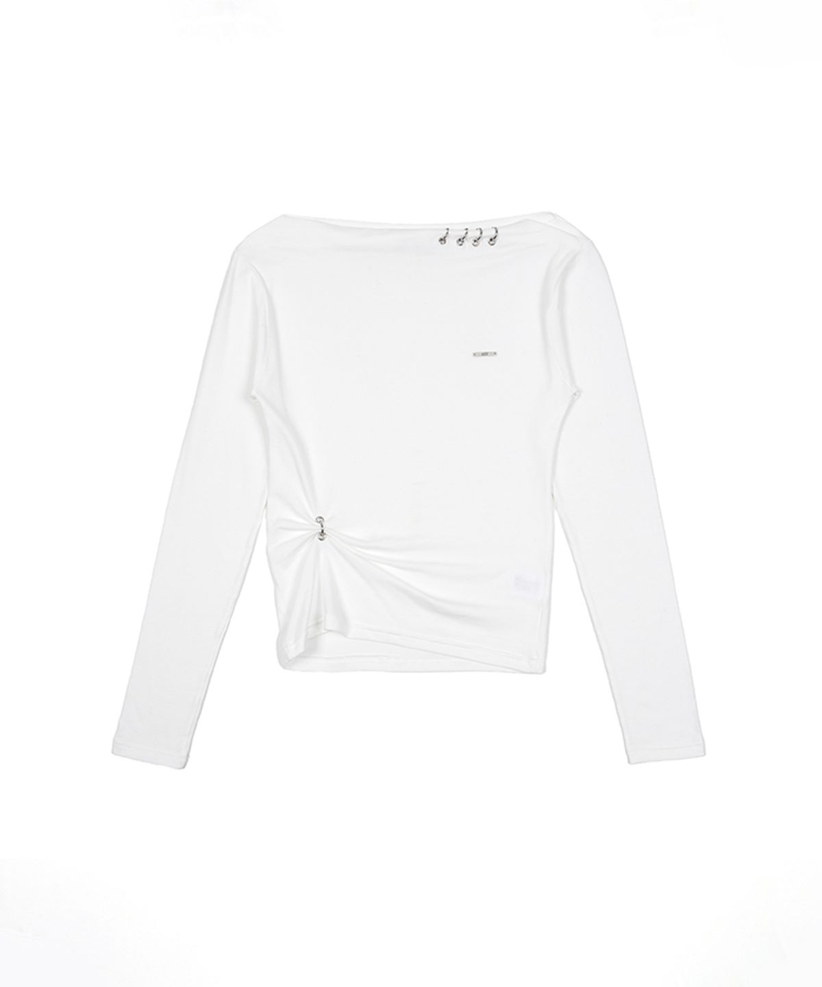 어니브(ANIV) PIERCING EYELET T-SHIRT WHITE