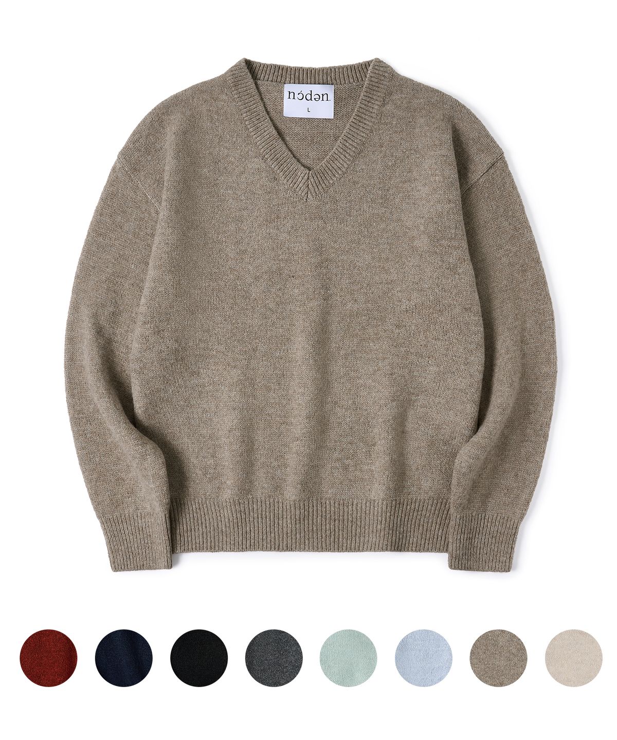 노든(NODEN) [2PACK] SOFT WOOL BLEND V-NECK CROP KNIT - 8COLOR