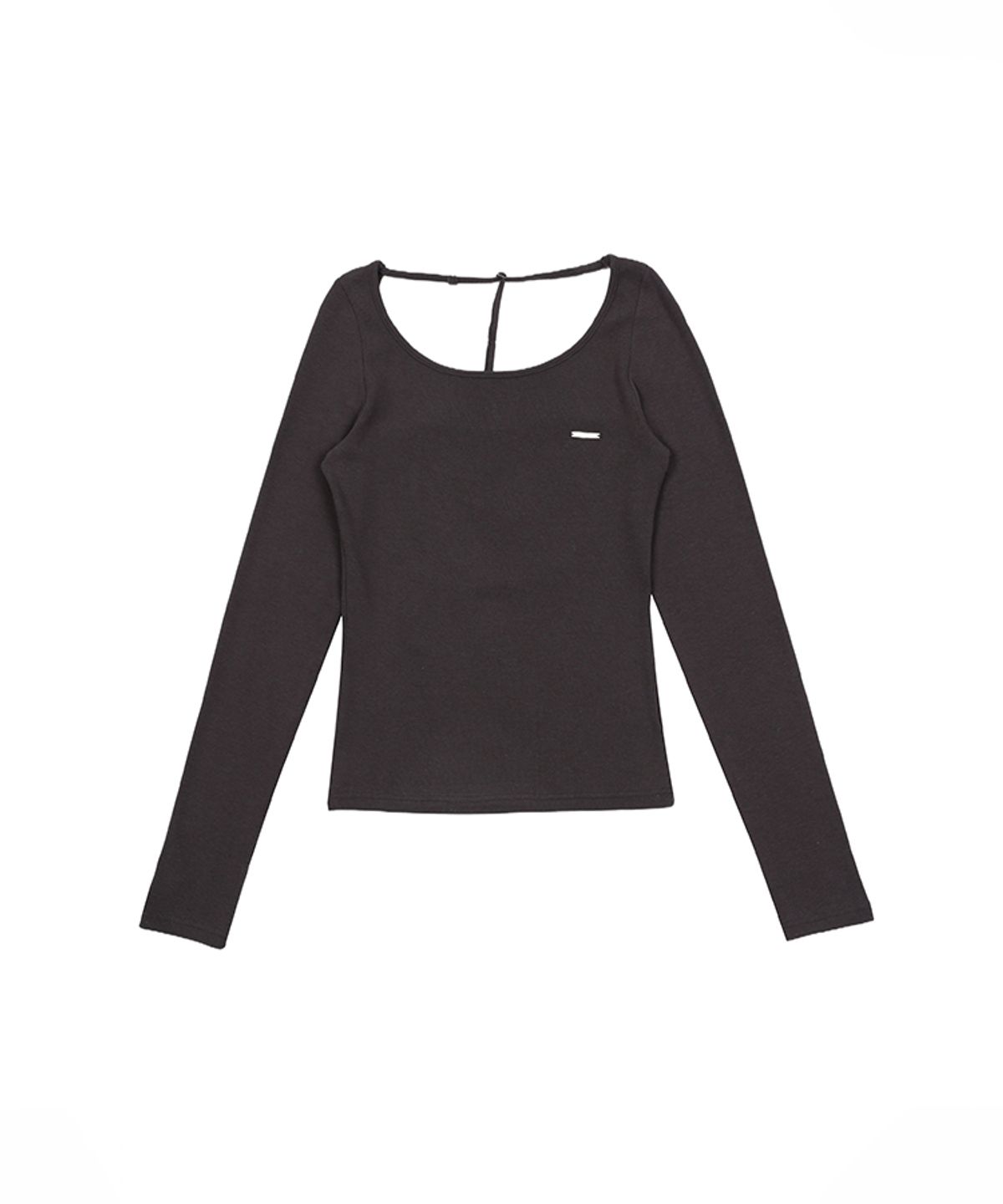어니브(ANIV) BACKLESS BIZ STRAP T-SHIRT CHARCOAL