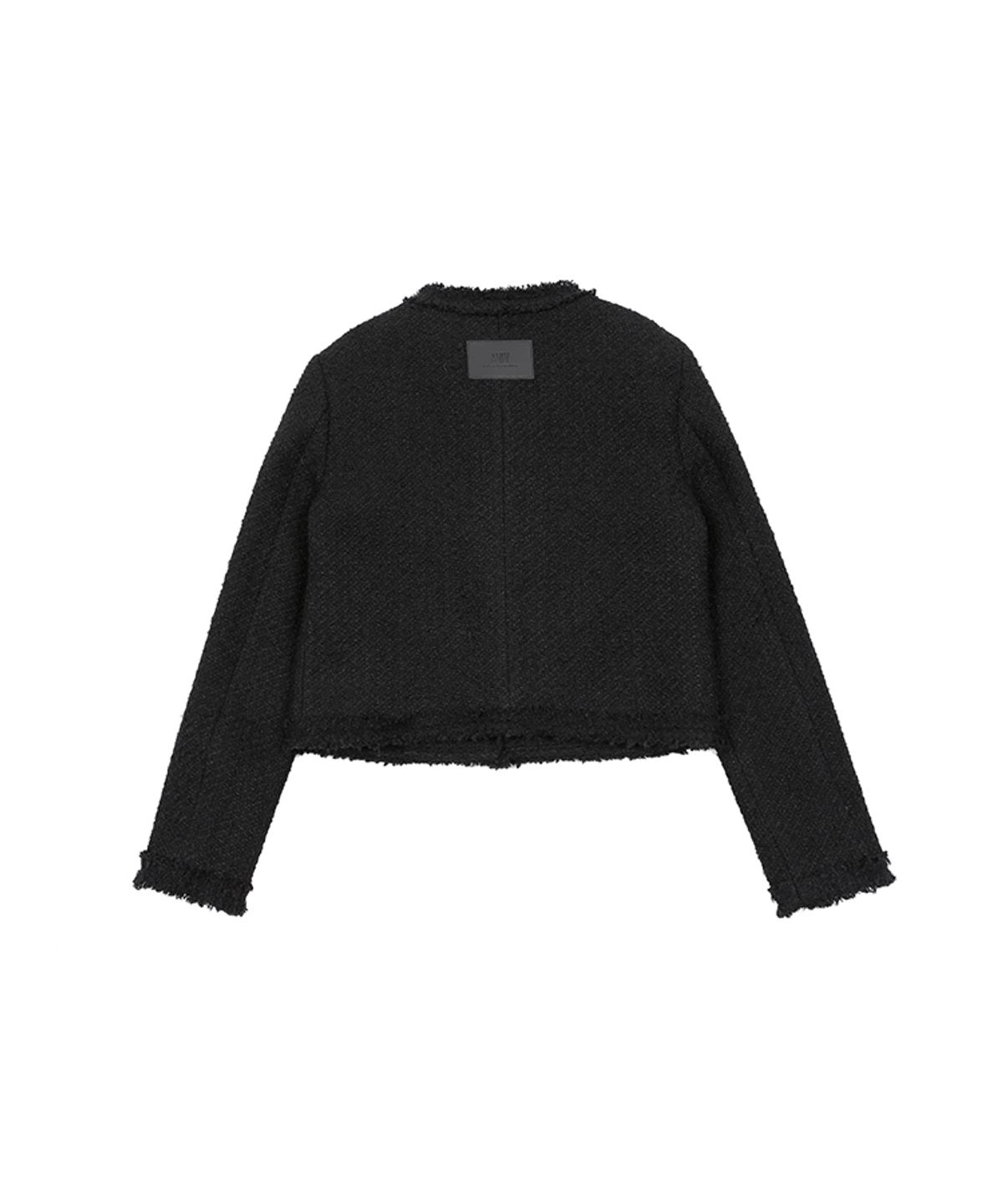어니브(ANIV) VINTAGE BUTTON TWEED JACKET BLACK