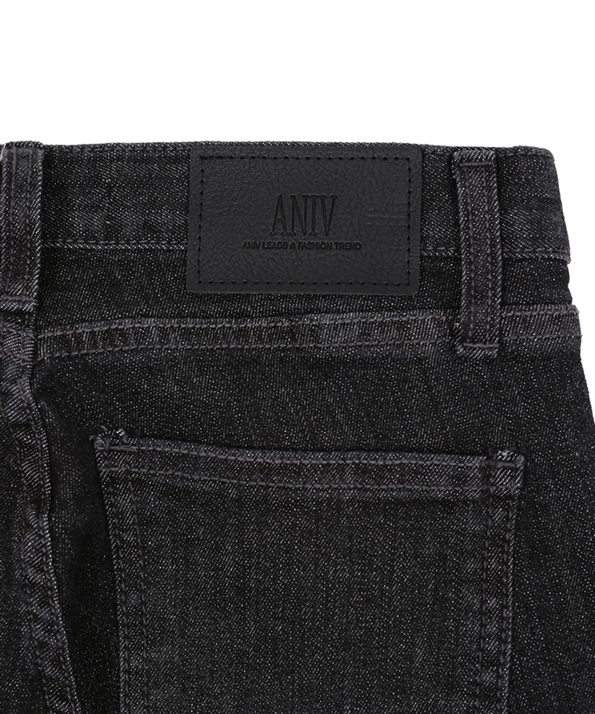 어니브(ANIV) VINTAGE WASHING BOOTS CUT PANTS RUSTY BLACK
