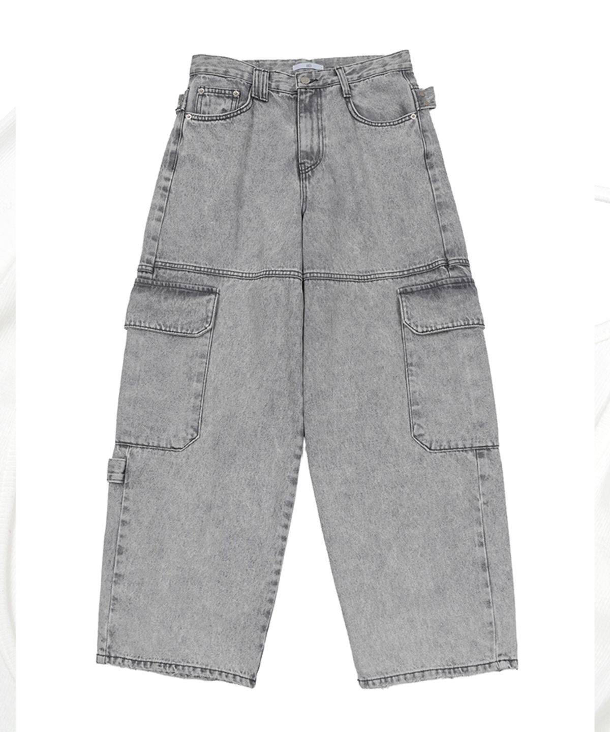 어니브(ANIV) CINCH BACK DENIM PANTS GRAY