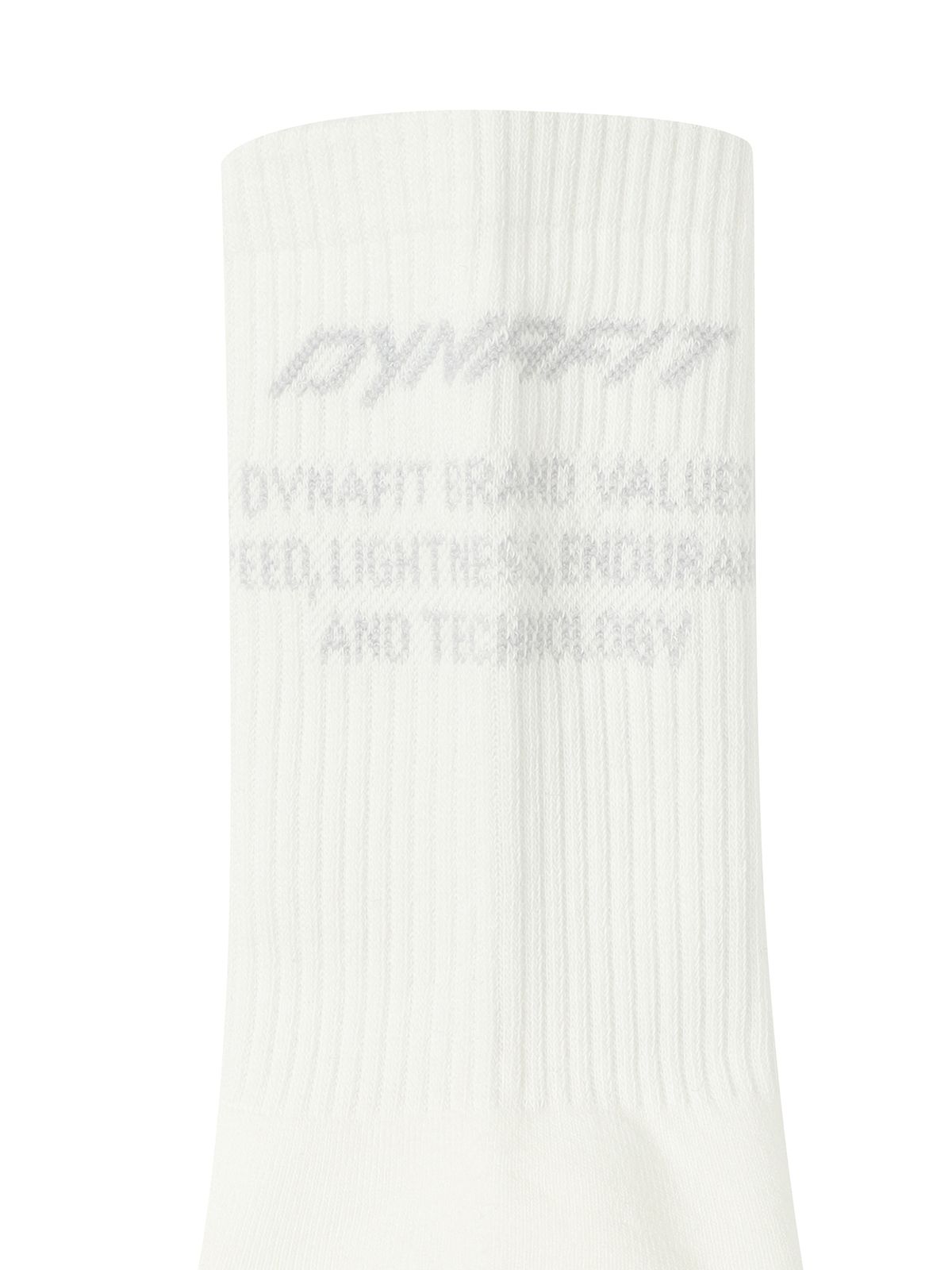 다이나핏(DYNAFIT) 베이직 레터링 크루삭스_Off White YUA26S09W3