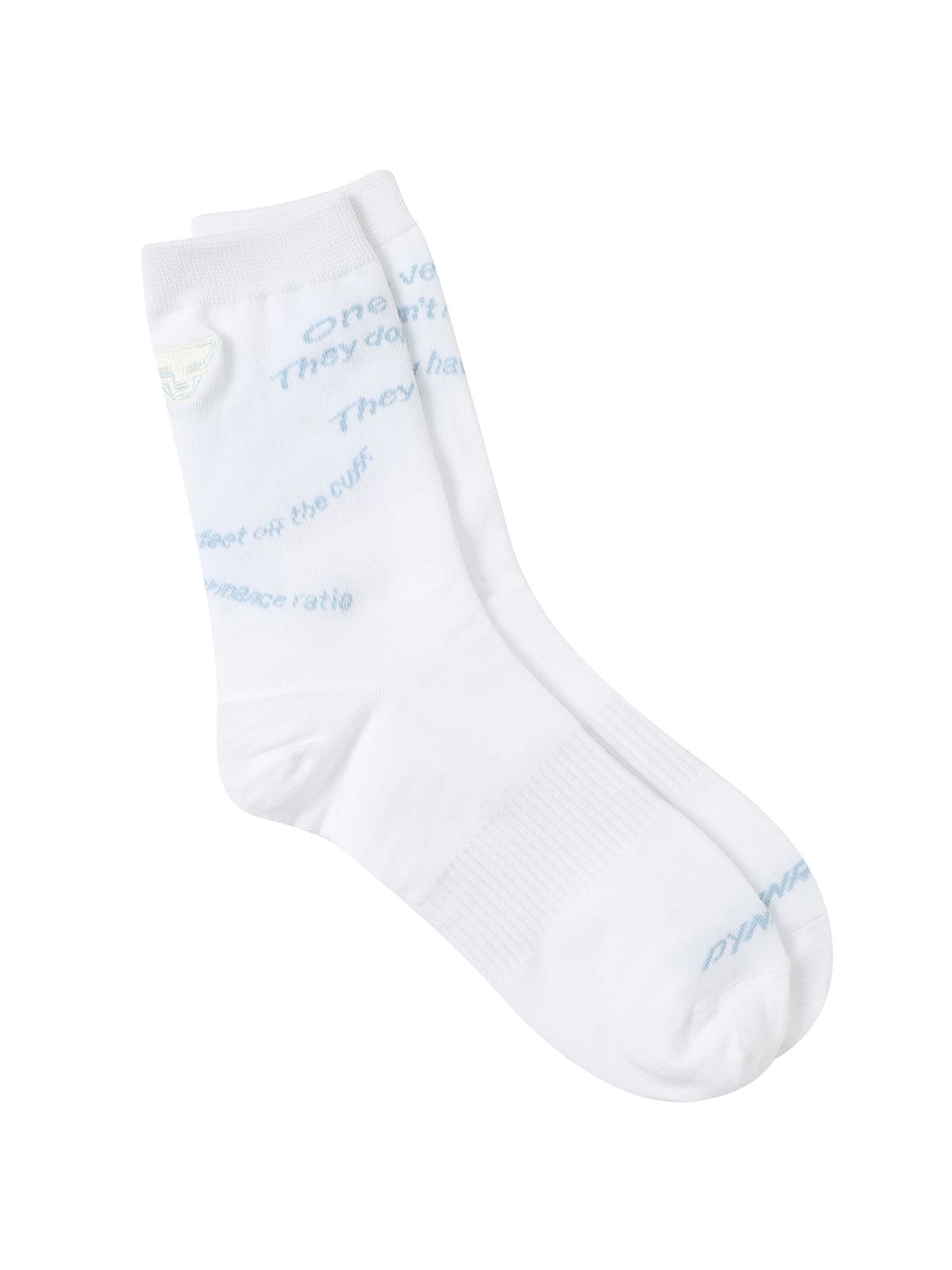 다이나핏(DYNAFIT) WOMEN 레터링 크루삭스_Off White YWA26S16W3