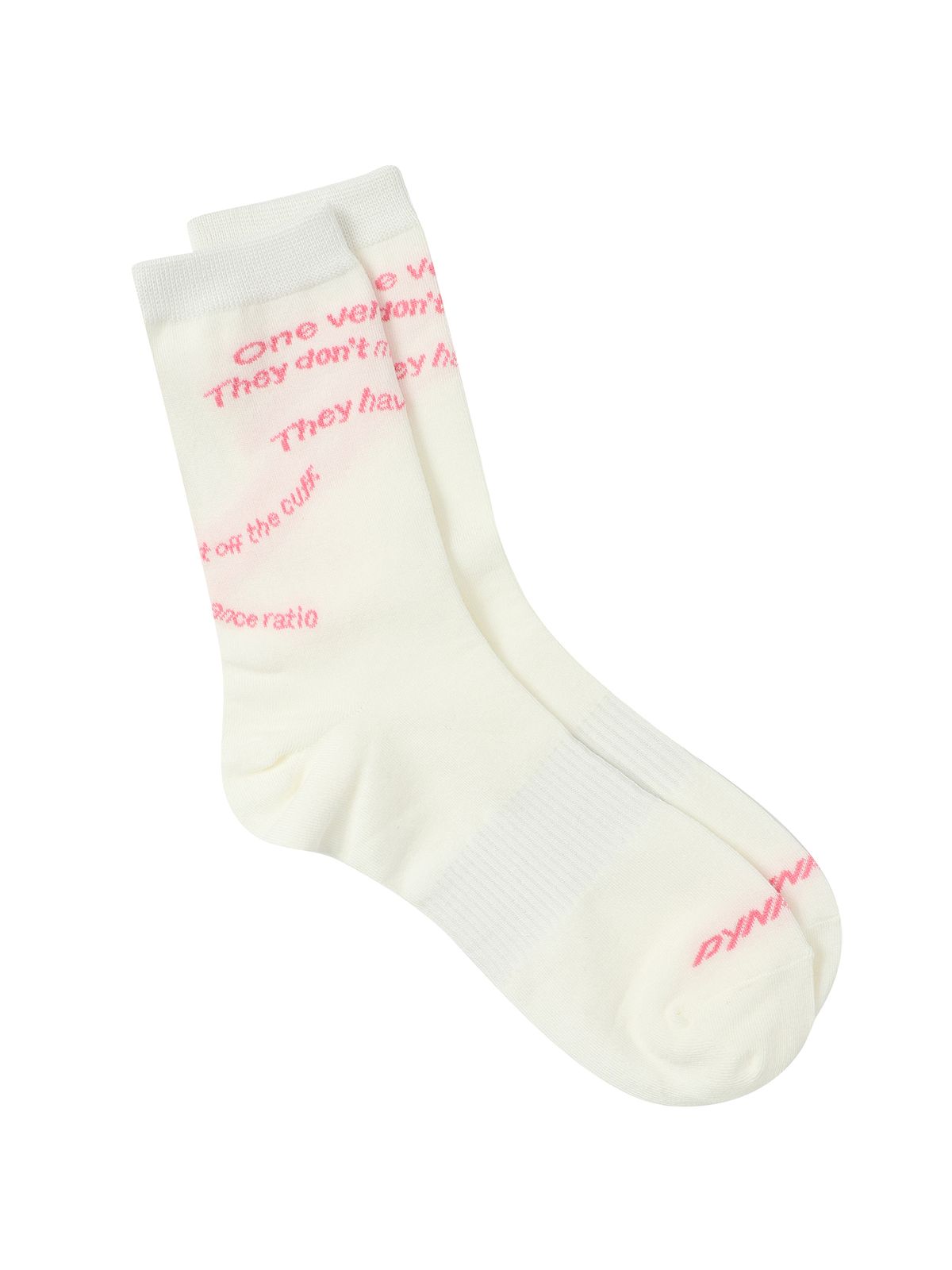 다이나핏(DYNAFIT) WOMEN 레터링 크루삭스_Vanilla YWA26S16W4