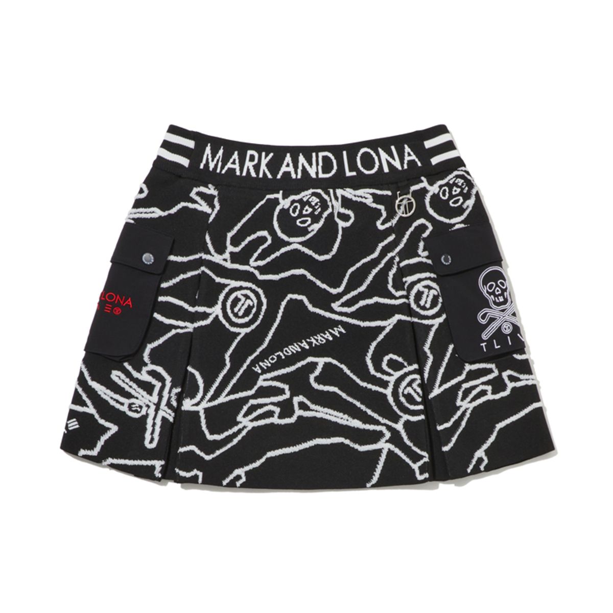 마크앤로나(MARK&LONA) W T-LINE CAMOFLAGE KNIT JQD SKIRT LS1XE74F