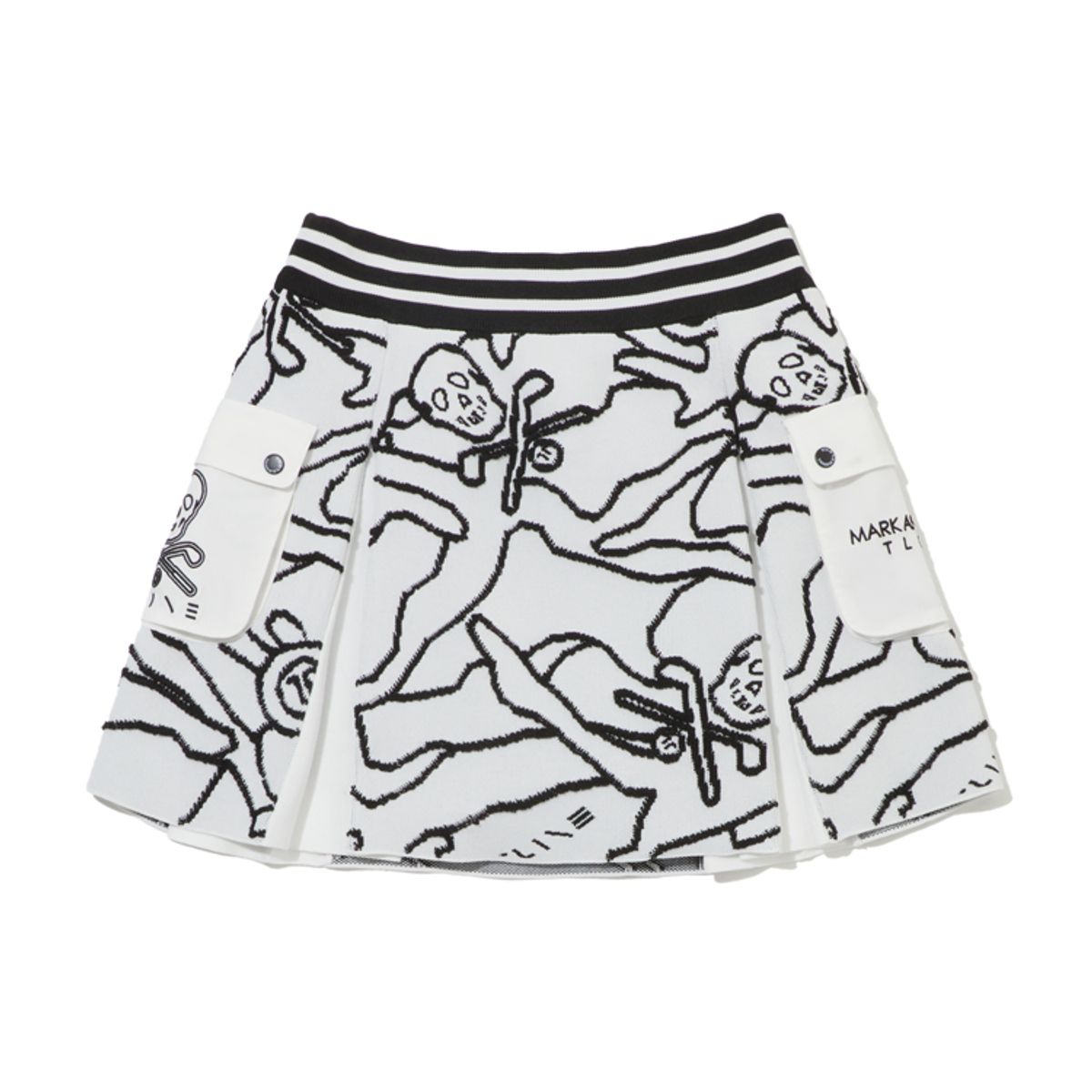 마크앤로나(MARK&LONA) W T-LINE CAMOFLAGE KNIT JQD SKIRT LS1XE74F