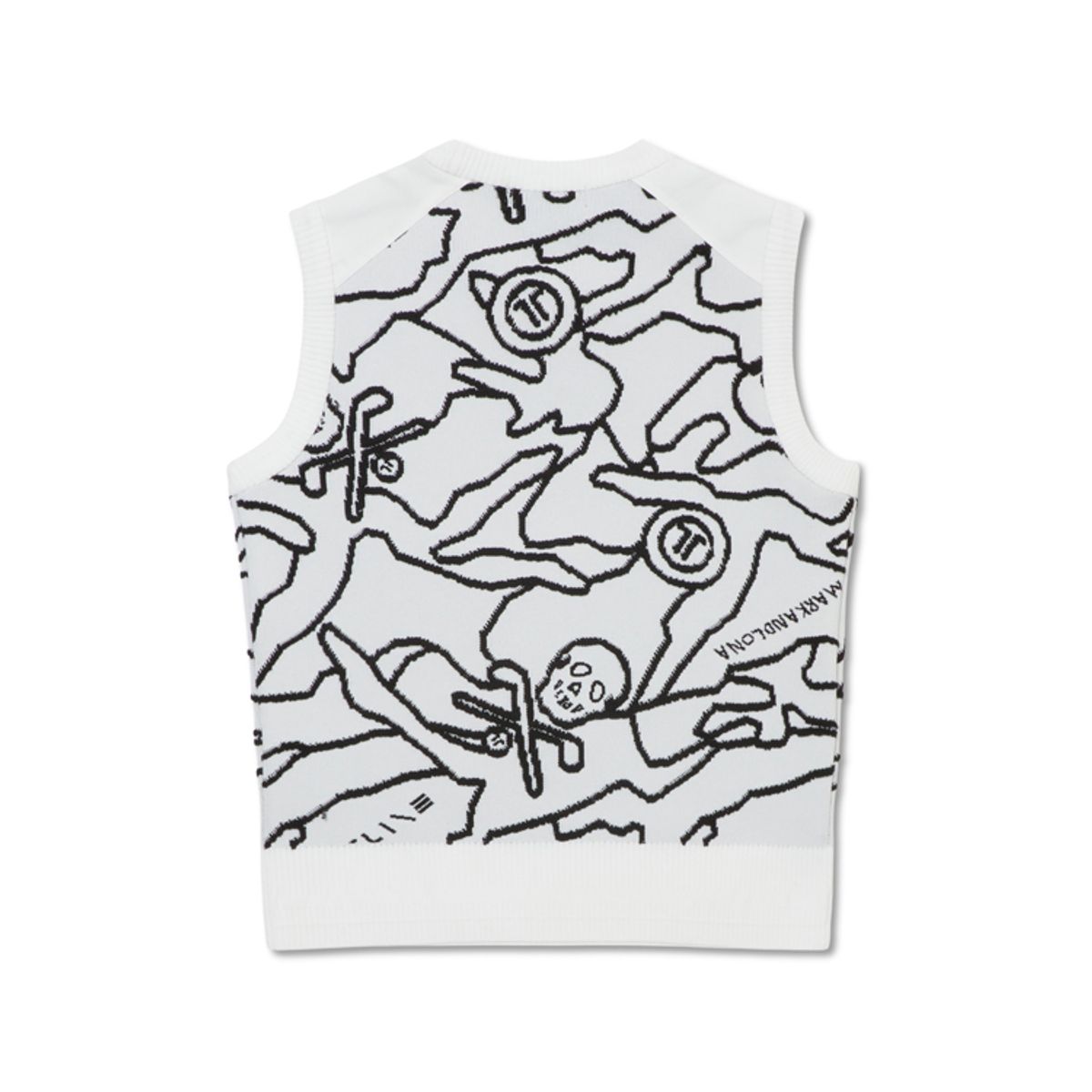 마크앤로나(MARK&LONA) W T-LINE CAMOUFLAGE JQD KNIT VEST LS1XV82F