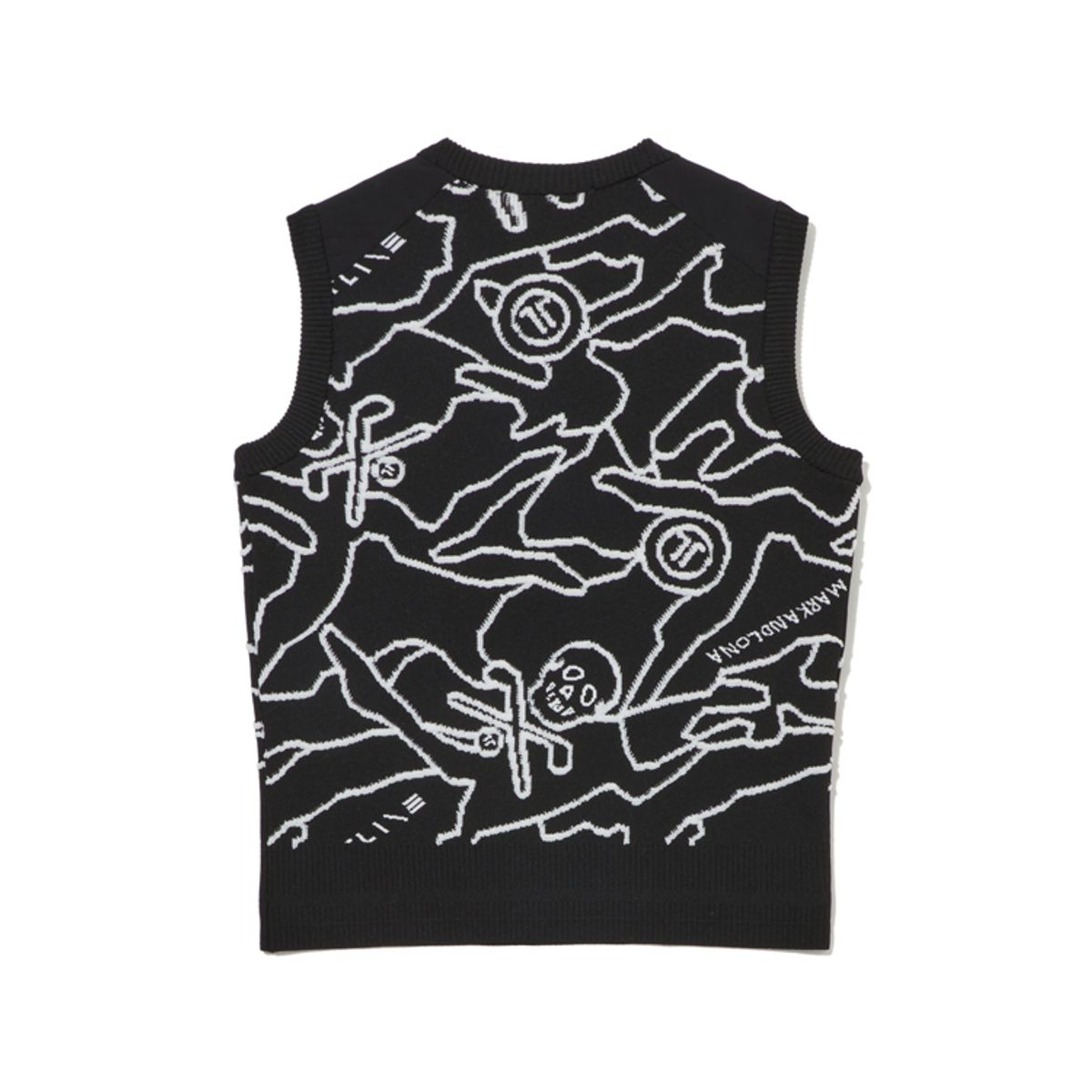 마크앤로나(MARK&LONA) W T-LINE CAMOUFLAGE JQD KNIT VEST LS1XV82F