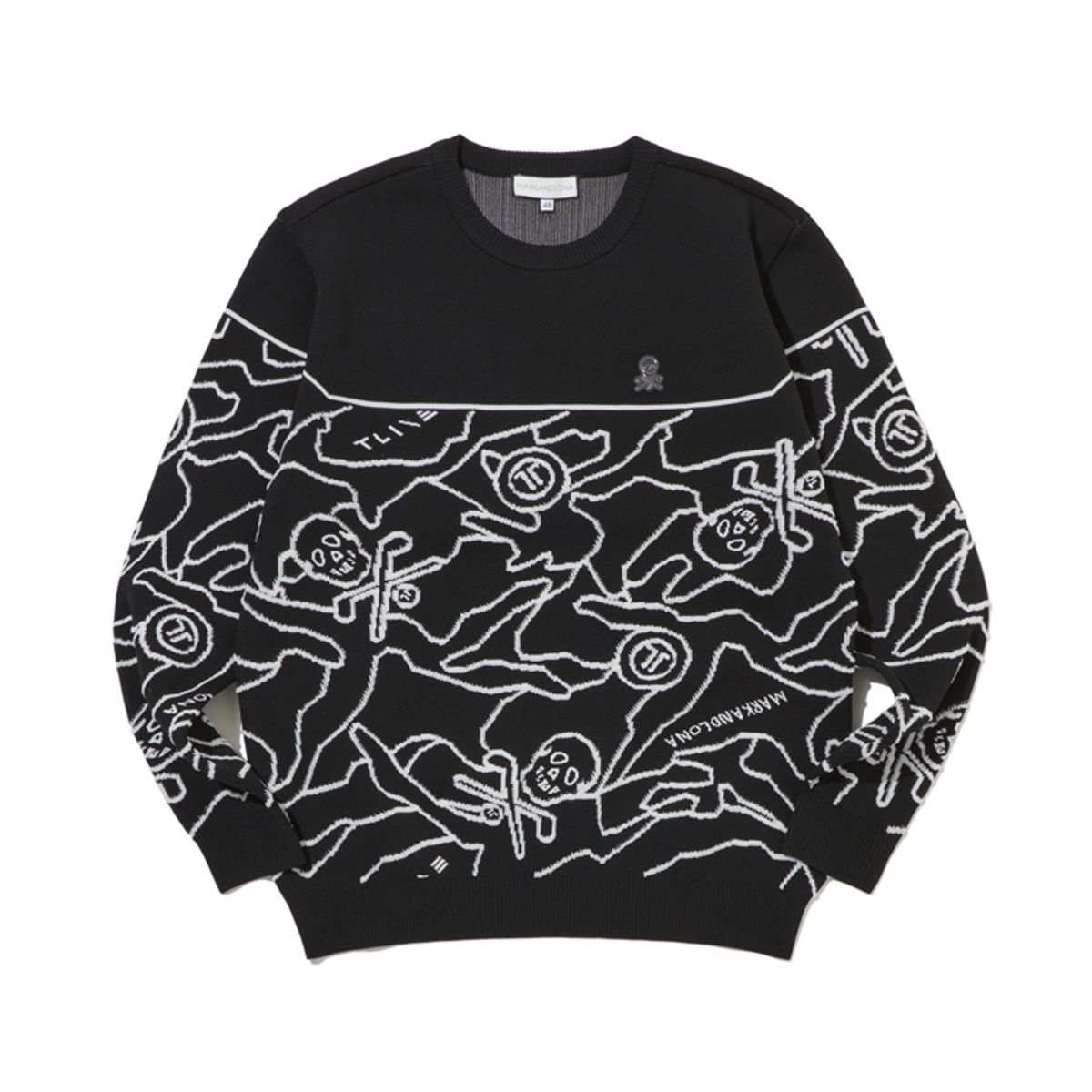 마크앤로나(MARK&LONA) M T-LINE CAMO JQD KNIT CREW LS1XB71M