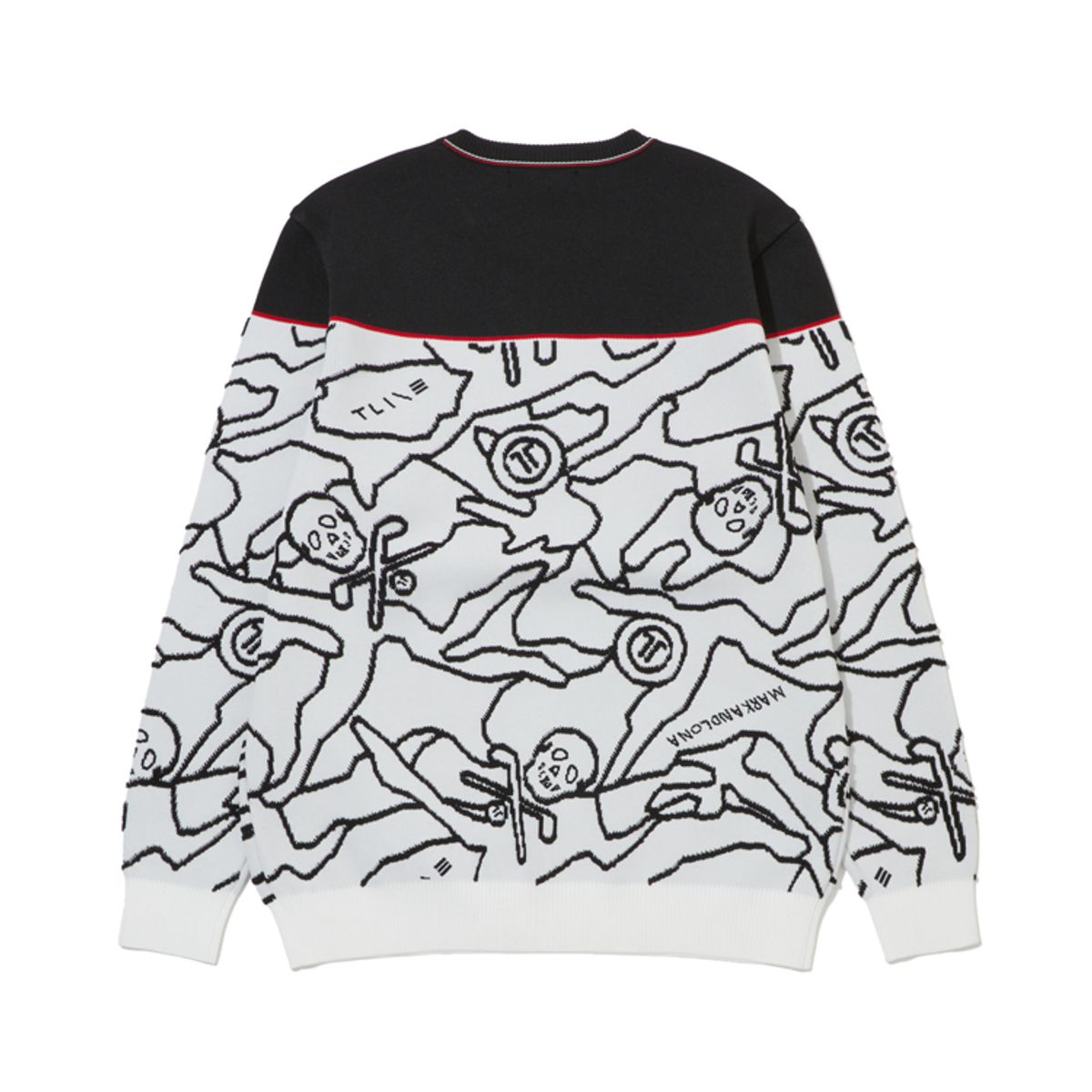 마크앤로나(MARK&LONA) M T-LINE CAMO JQD KNIT CREW LS1XB71M