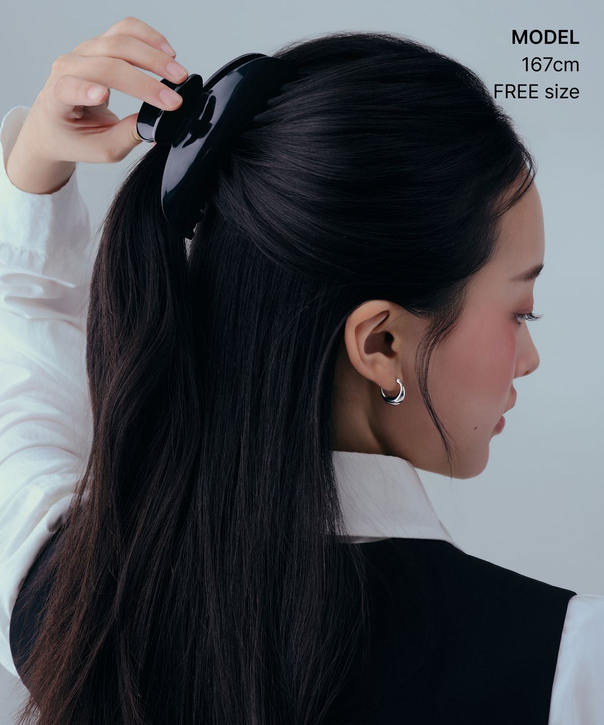 무신사 스탠다드 우먼(MUSINSA STANDARD WOMAN) 우먼즈 헤어 클로 클립_라지 [블랙]