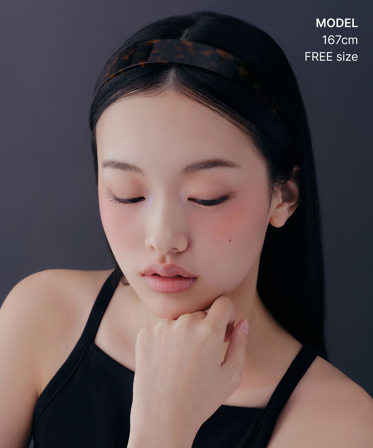 무신사 스탠다드 우먼(MUSINSA STANDARD WOMAN) 우먼즈 하드 헤드밴드_25mm [브라운 토터스 쉘]