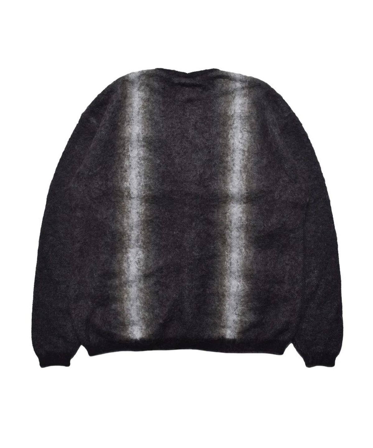 마인데님(MINEDENIM) Fuzzy Stripe Mohair Knit Cardigan - BLT
