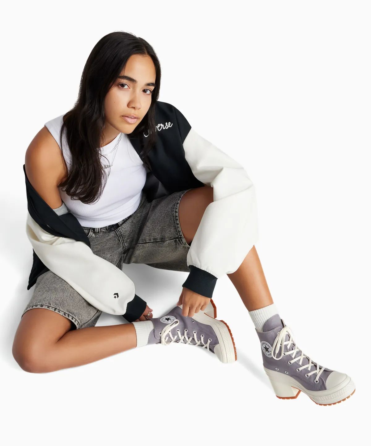 컨버스(CONVERSE) 척 70 디 럭스 힐 모브 스톤 A12575C