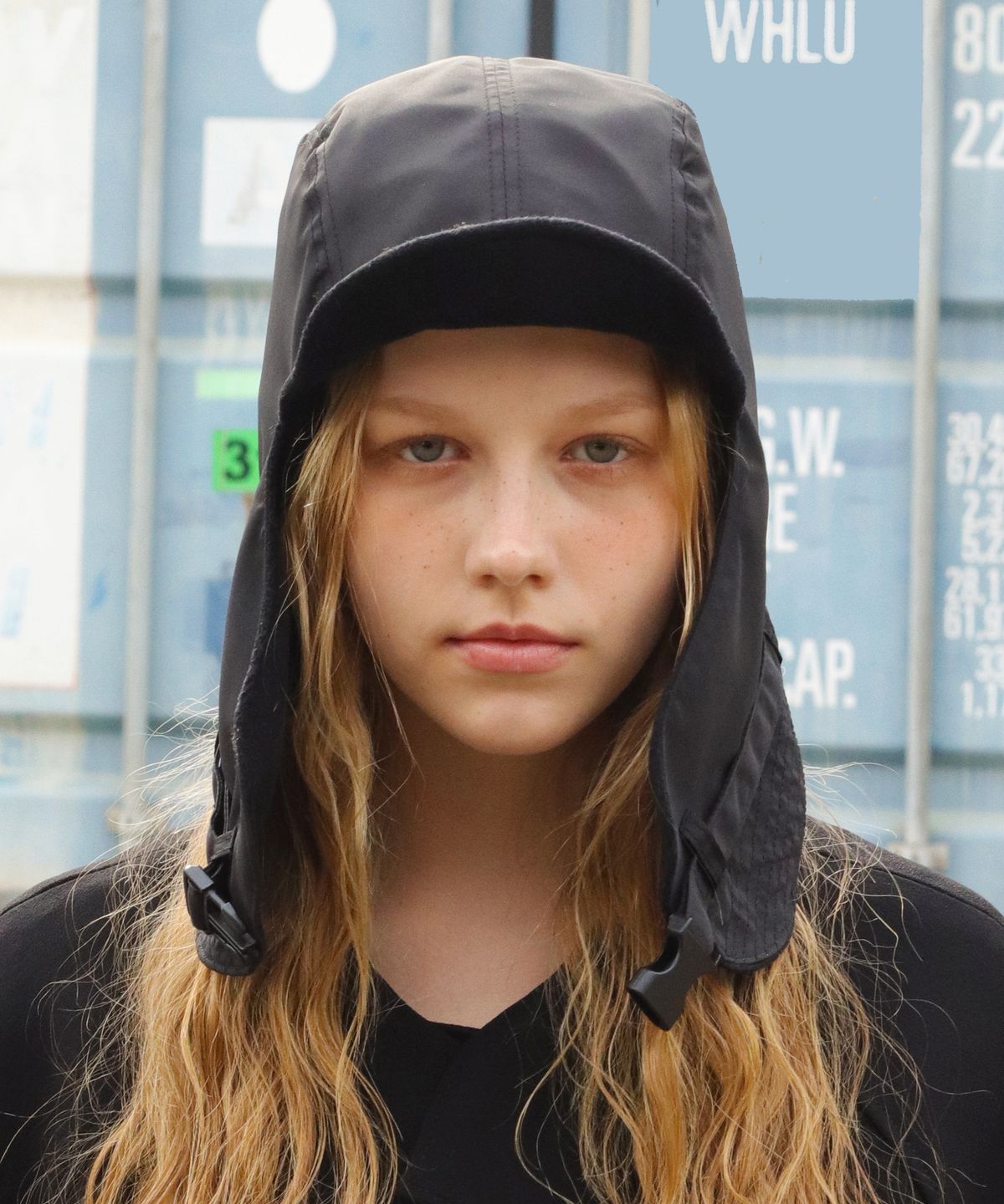 슬리피슬립(SLEEPYSLIP) N.25 F/W REVERSIBLE SATIN BLACK TROOPER HAT