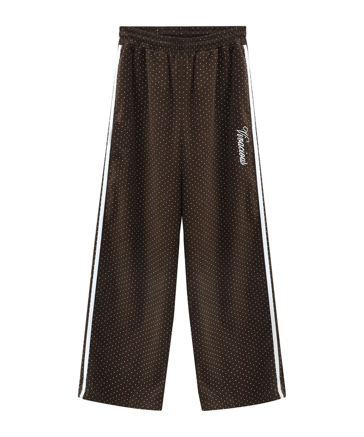 비바셔스(VIVACIOUS) Micro Dot Pattern Pants BROWN