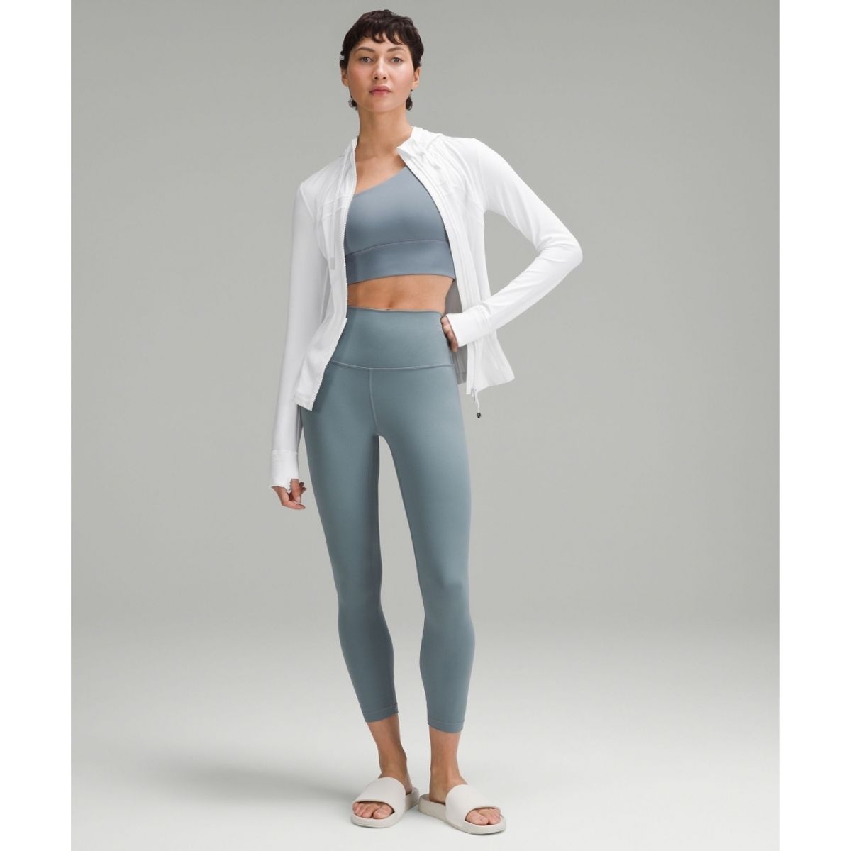 룰루레몬(LULULEMON) 후드 디파인 재킷 *Nulu  WHT