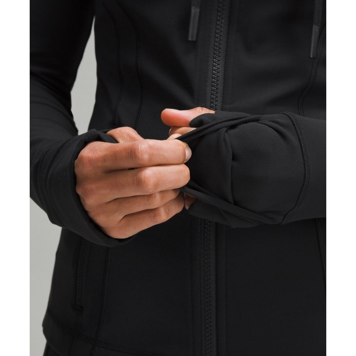 룰루레몬(LULULEMON) 후드 디파인 재킷 메쉬 벤트 *Nulu  BLK