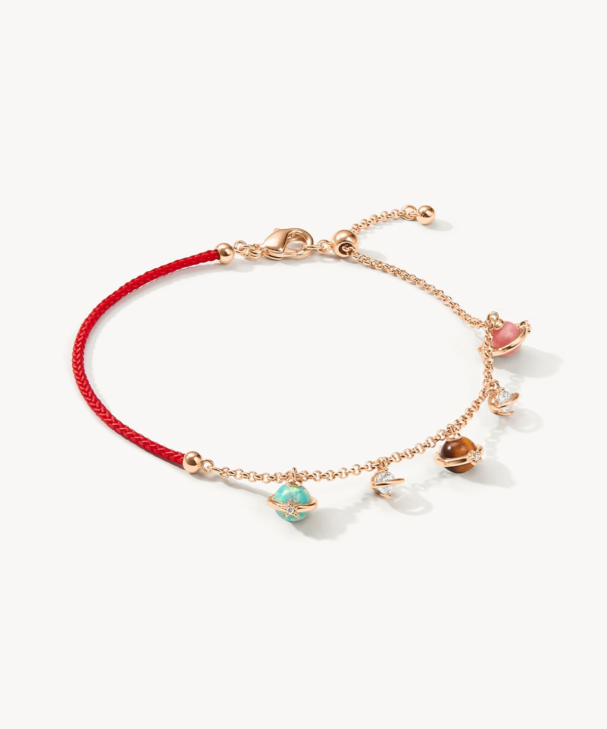롤라로즈(LOLA ROSE) Heliocentric 멀티컬러 펜던트 레이어링 체인팔찌