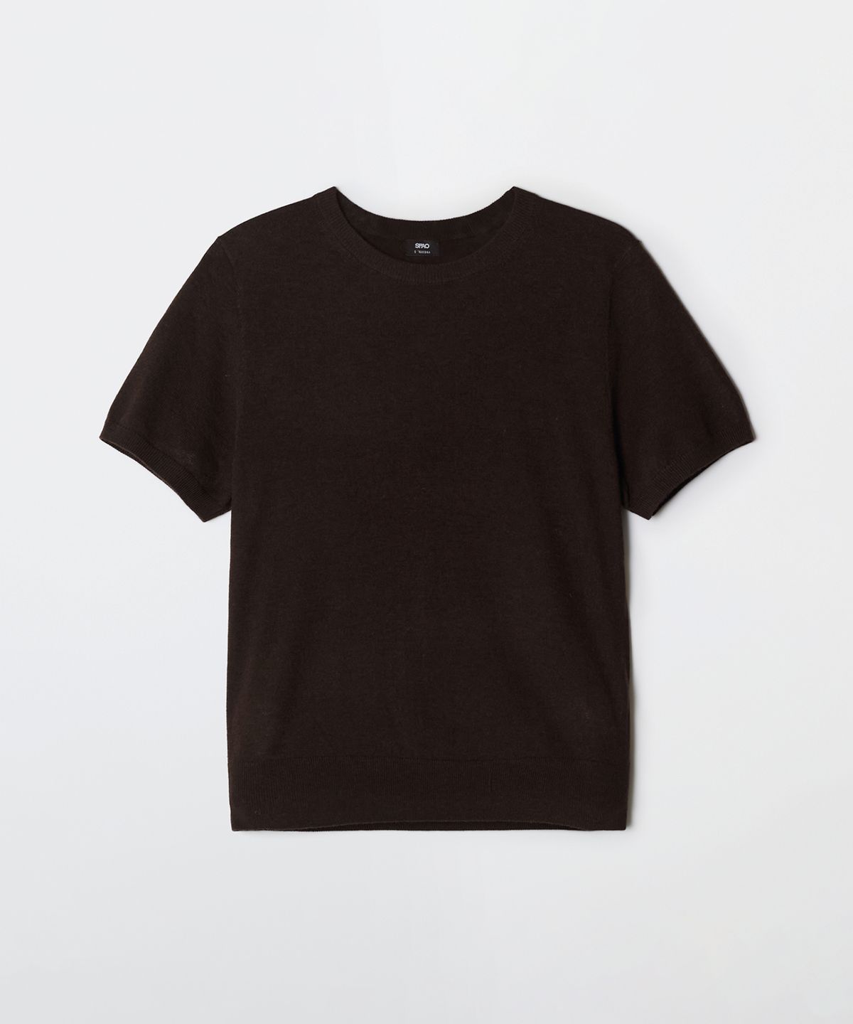 스파오(SPAO) [메리노울블렌드] 여성 라운드넥 반팔 니트_SPKWG23WS1
