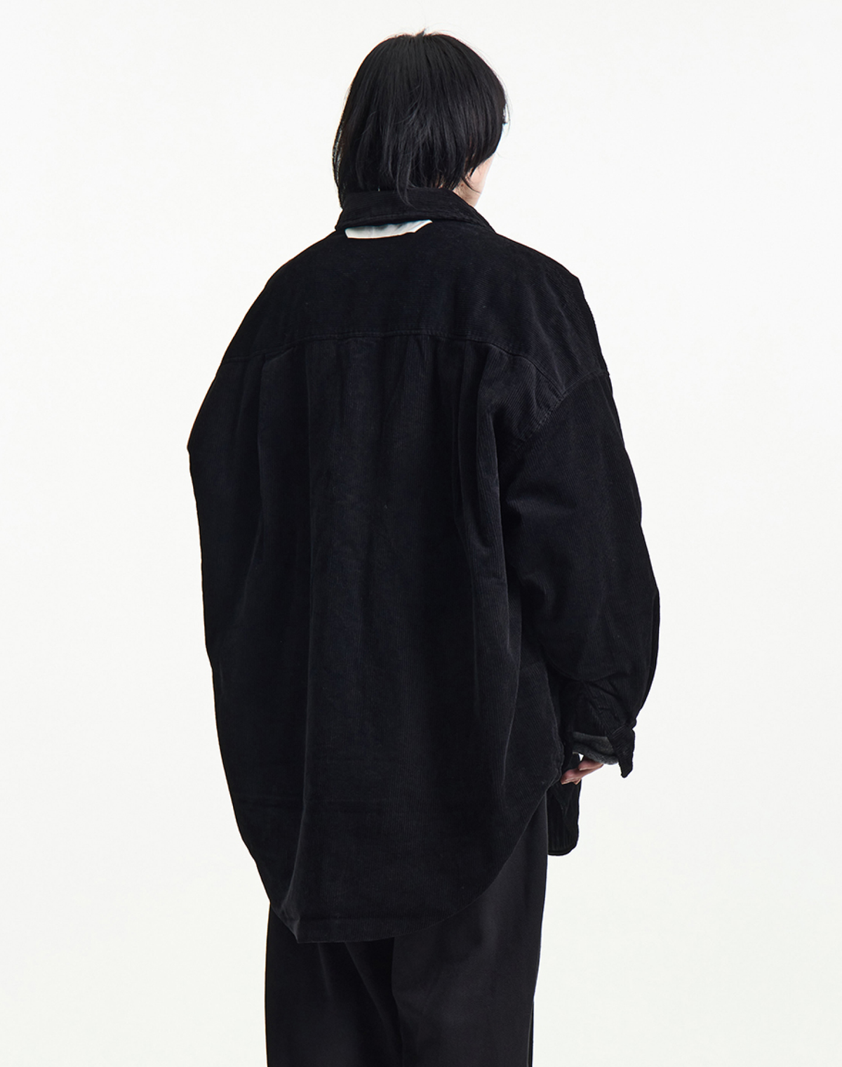 미얼리 메이드(MERELY MADE) 프리미엄 워시드 코듀로이 오버사이즈 패디드 셔츠