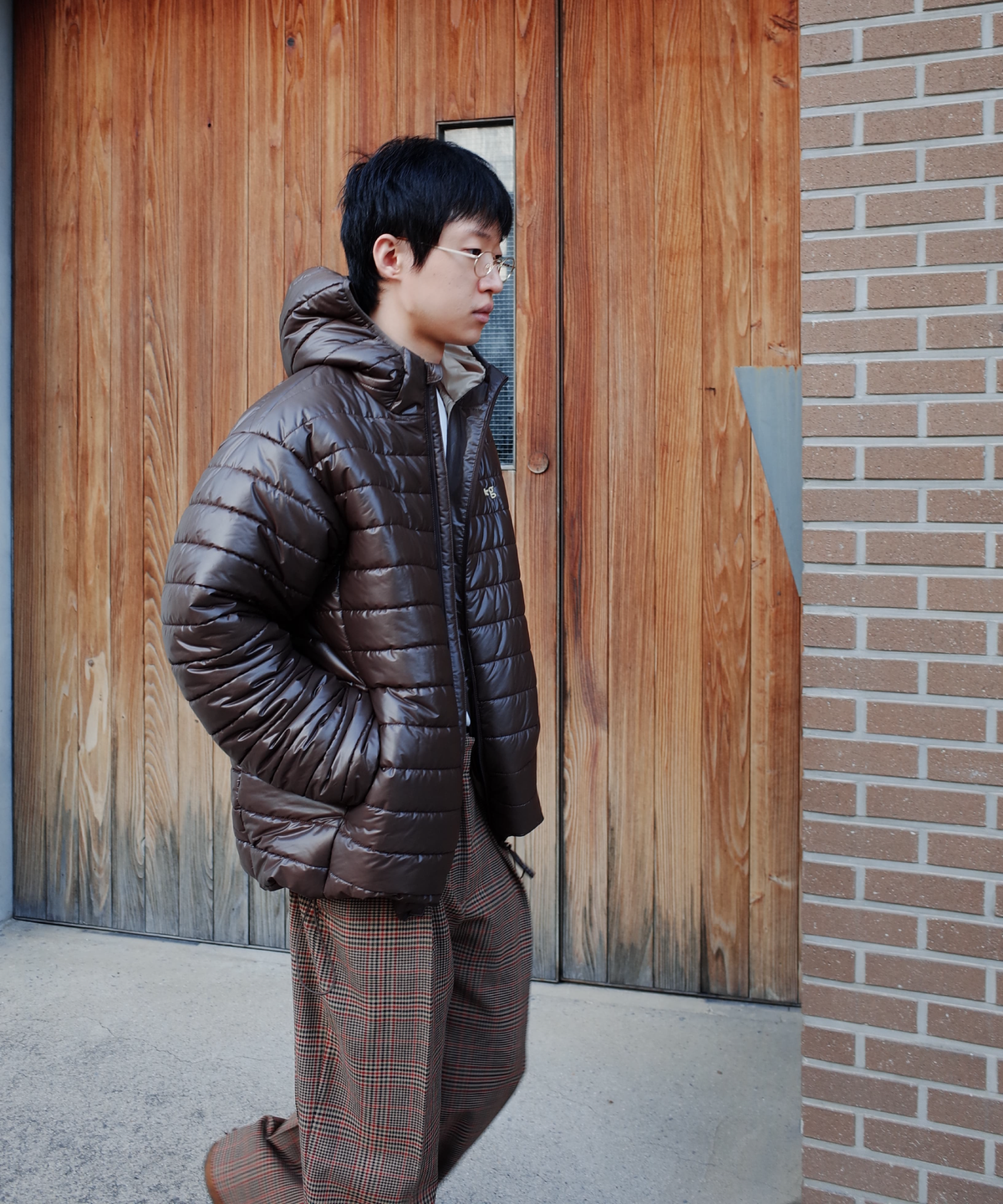 글런든(GRUNDEN) 라이트 푸퍼 재킷 (BROWN)