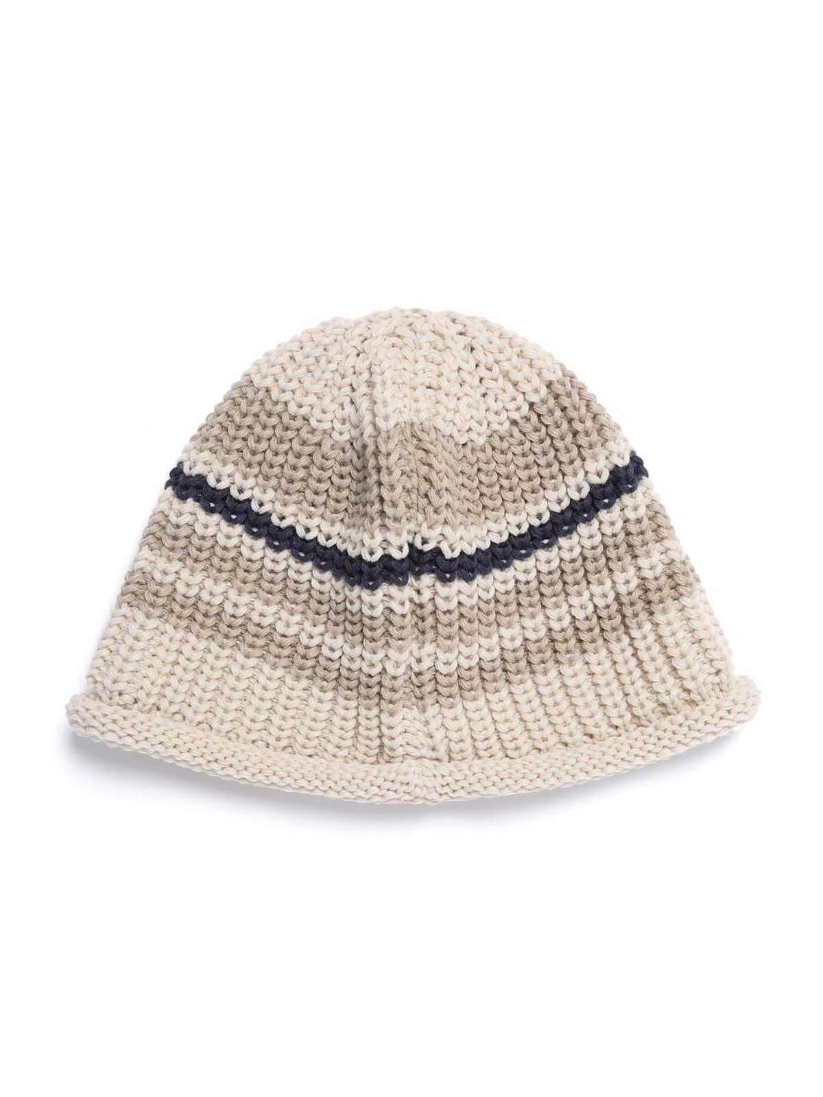 몰마농(MOLMANON) STRIPE BEANIE - BEIGE
