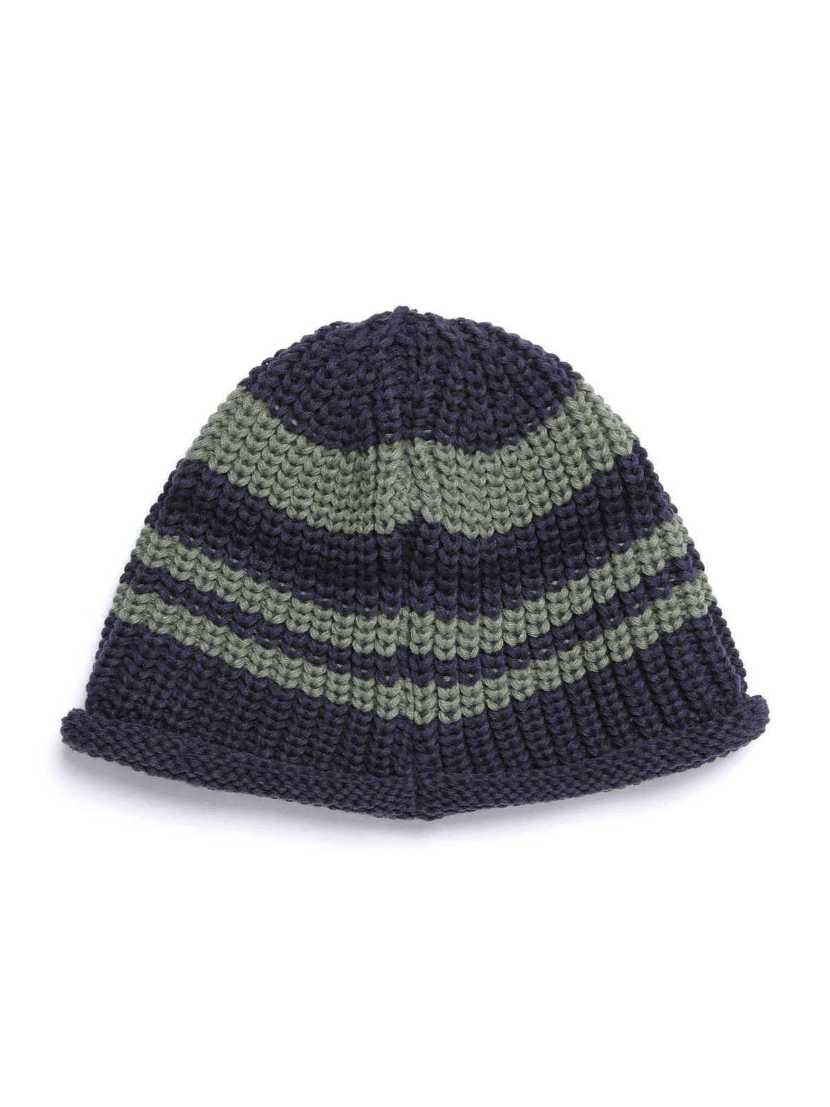 몰마농(MOLMANON) STRIPE BEANIE - NAVY