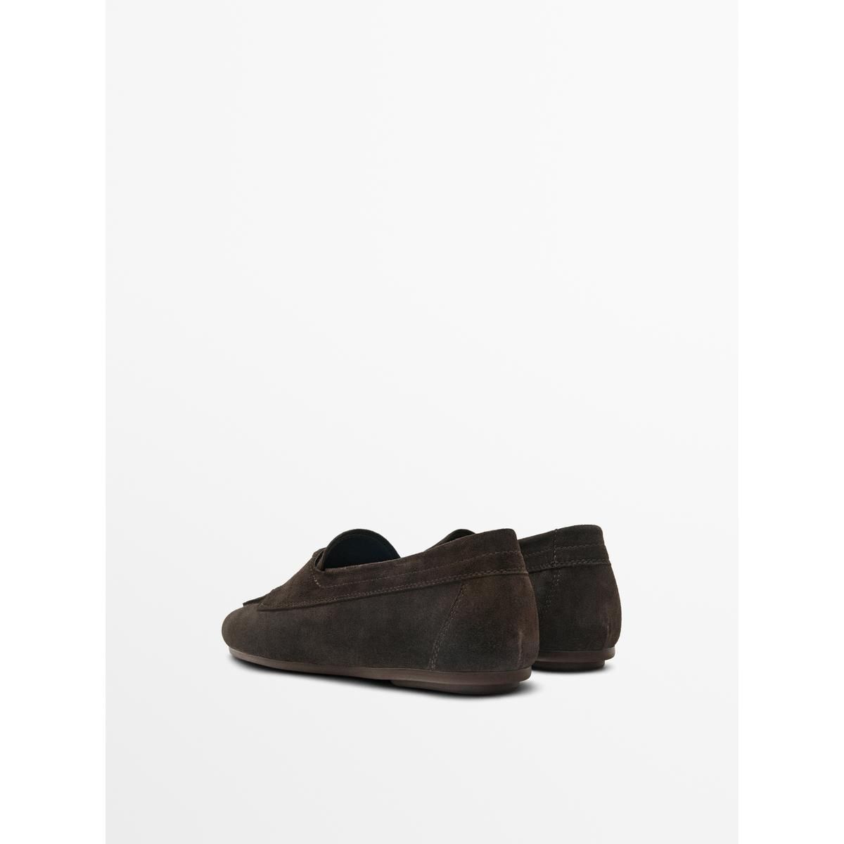 마시모두띠(MASSIMO DUTTI) 레더 데크 슈즈