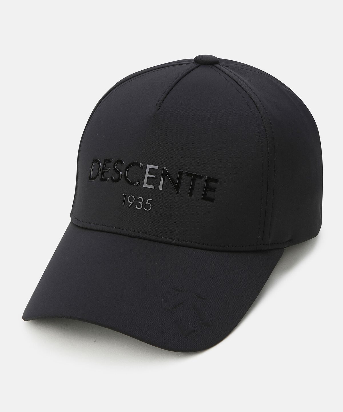 데상트(DESCENTE) 스피릿 로고 하드 볼캡 블랙 SR123UCP11