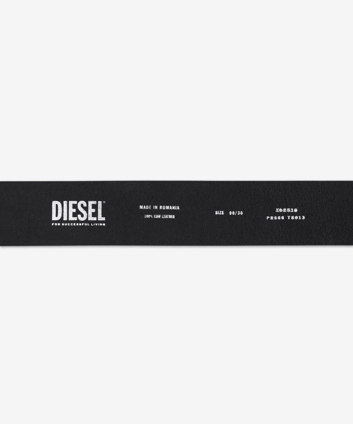디젤(DIESEL) 오발 D 로고 B 1DR 벨트 - 블랙 / X08516PR666T8013