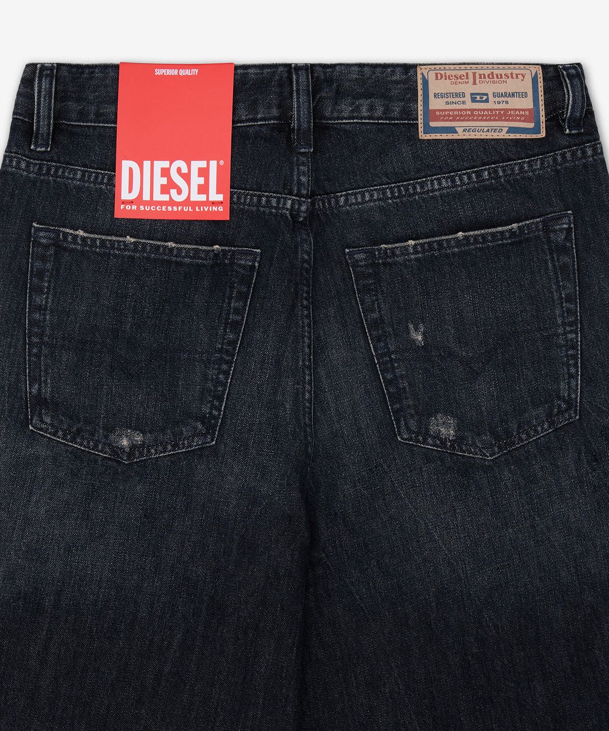 디젤(DIESEL) 디자이어 데님 쇼츠 팬츠 - 다크블루 / A140510ADBZ01