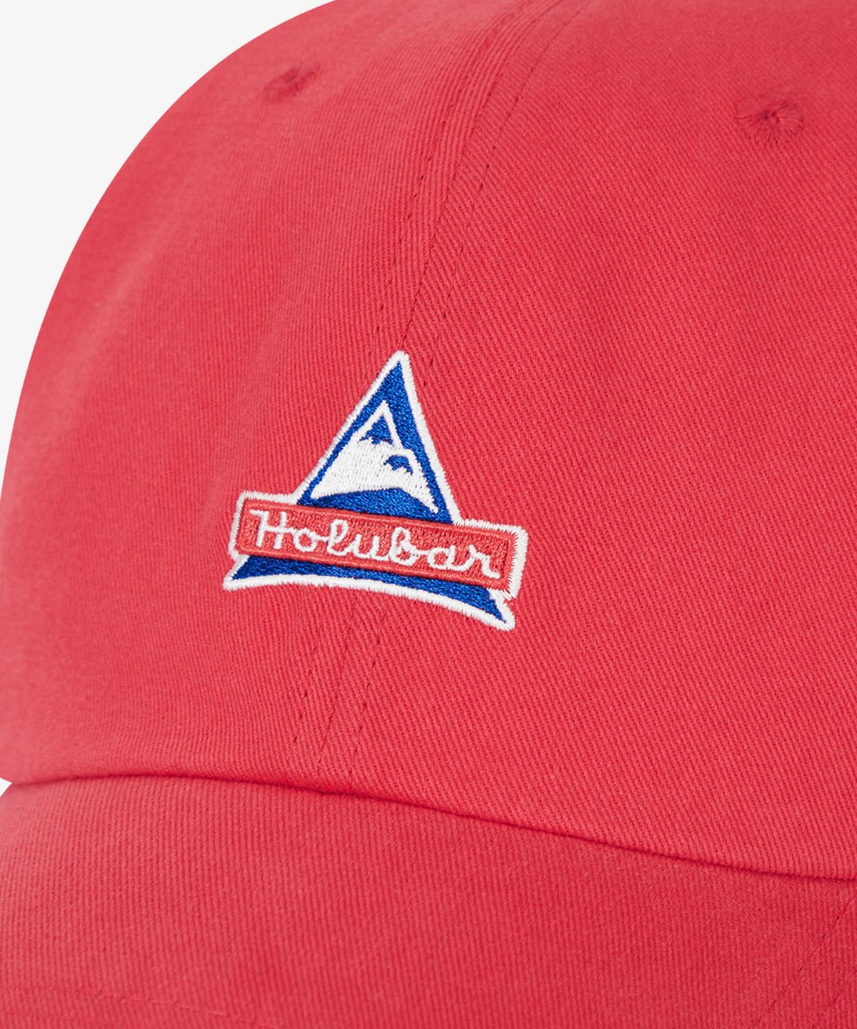 홀루바(HOLUBAR) 6P Logo Cotton Cap Red