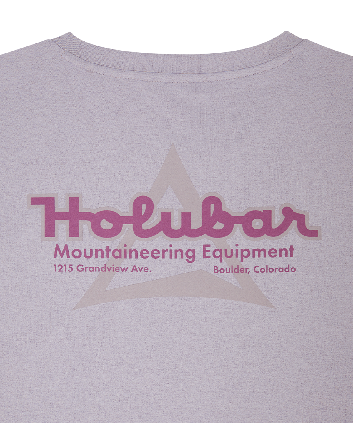 홀루바(HOLUBAR) Flatirons Logo T Shirt Purple