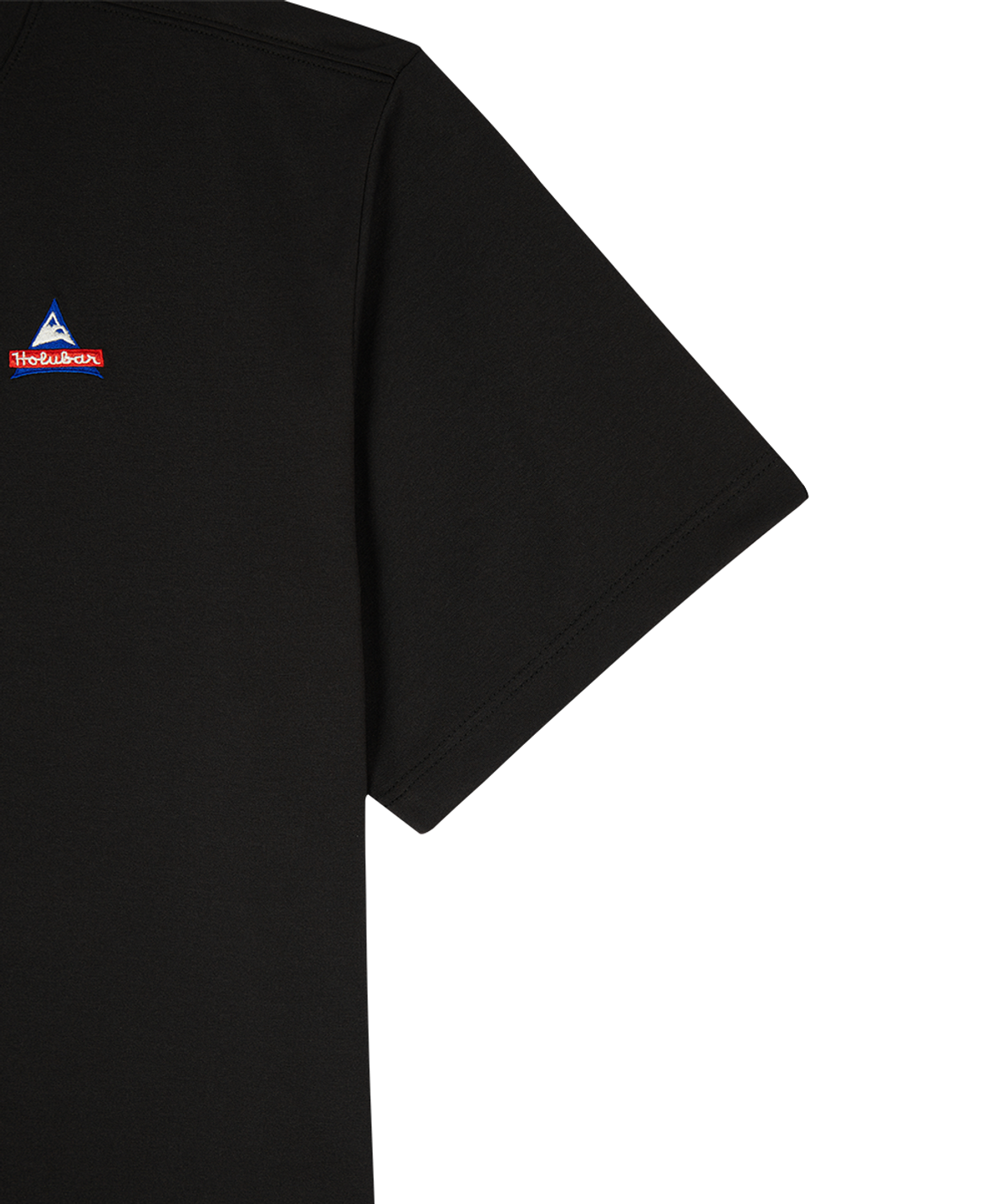 홀루바(HOLUBAR) Lettering Logo T Shirt Black