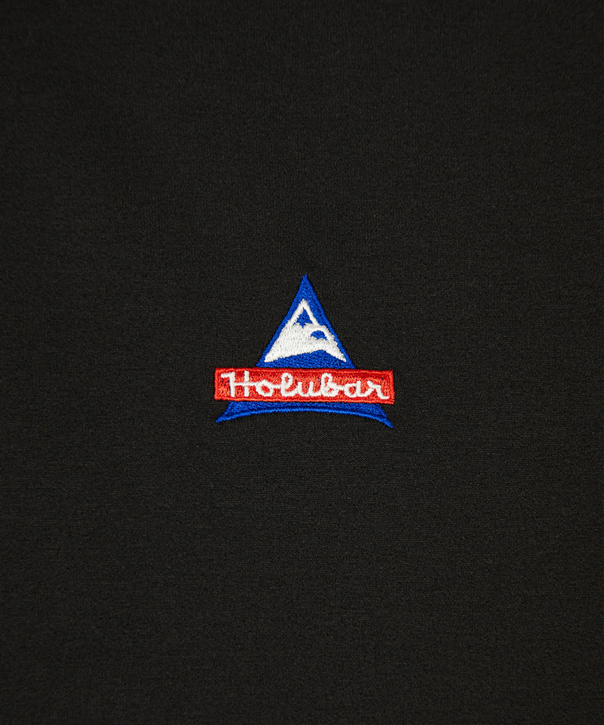 홀루바(HOLUBAR) Lettering Logo T Shirt Black