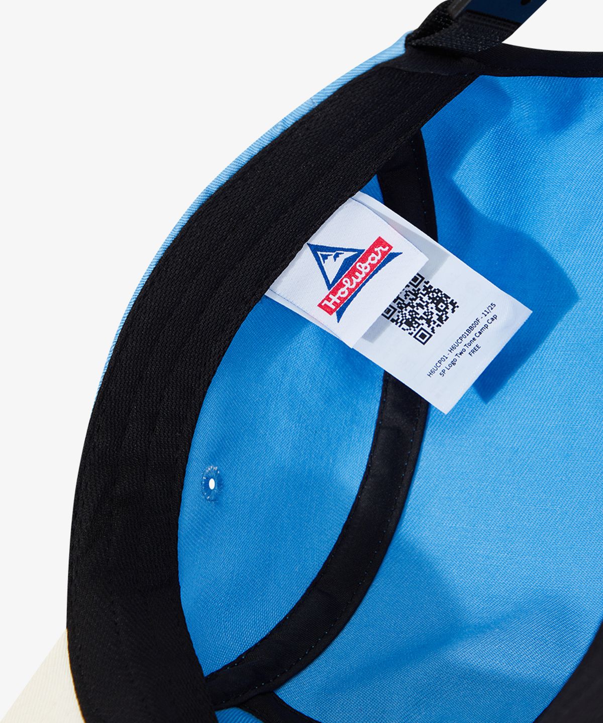 홀루바(HOLUBAR) 5P Logo Two-tone Camp Cap Blue