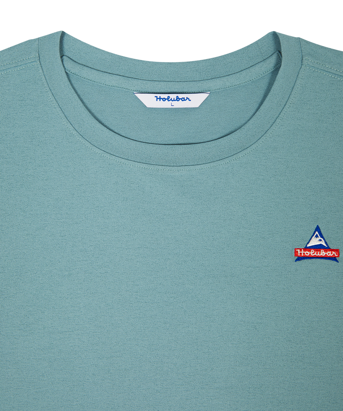 홀루바(HOLUBAR) Lettering Logo T Shirt Green