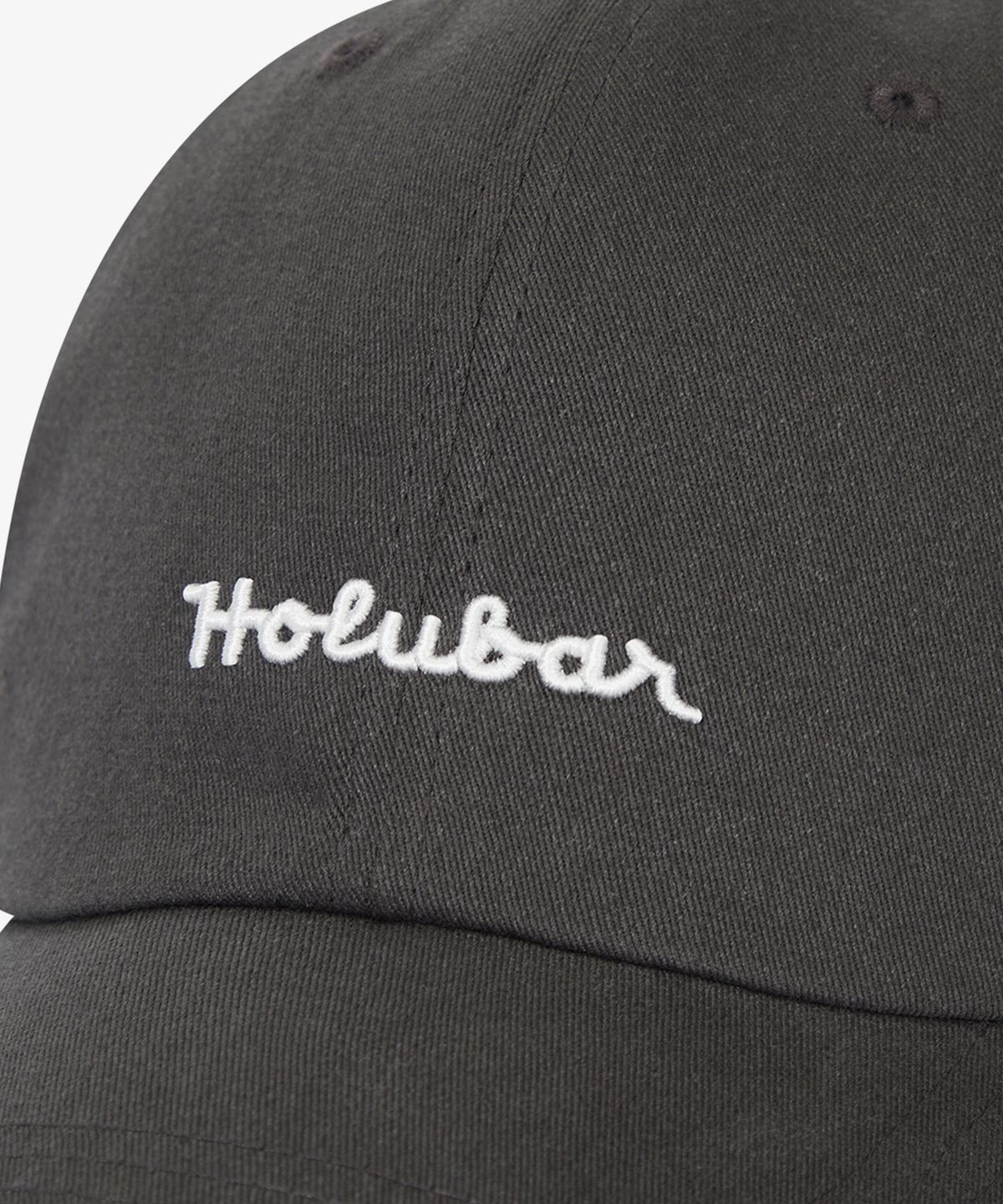 홀루바(HOLUBAR) 6P Lettering Cap Charcoal