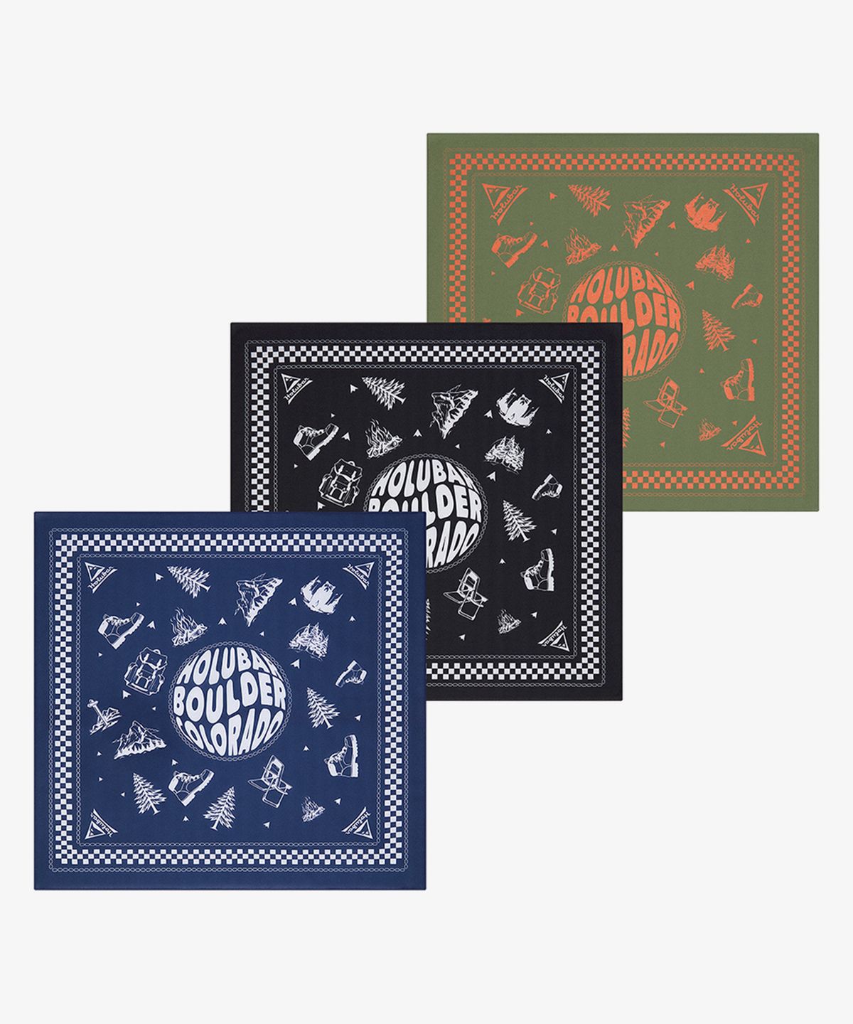 홀루바(HOLUBAR) Mountaineering Boulder Bandana Black